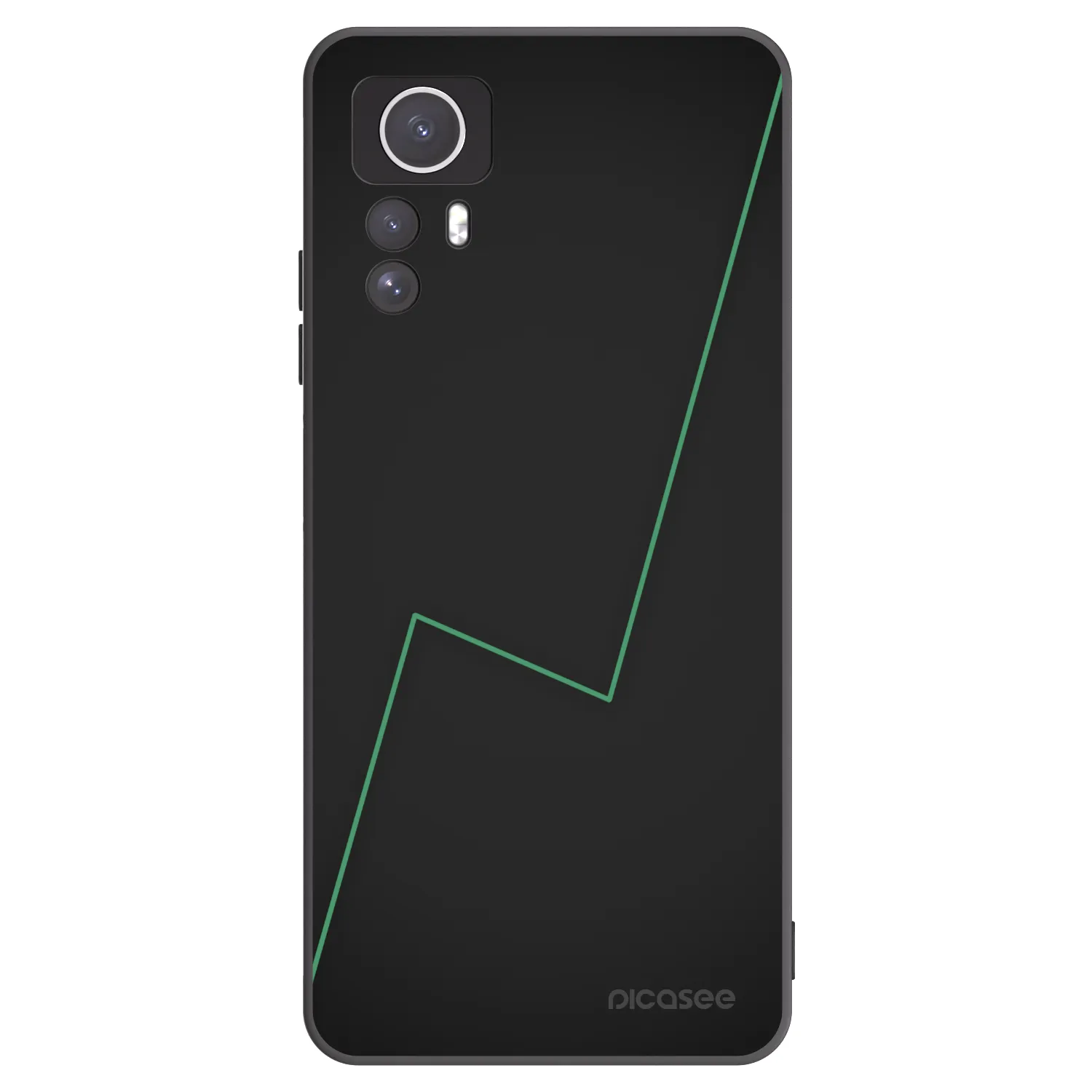 Picasee Μαύρη θήκη σιλικόνης για Xiaomi Redmi Note 12S - Consistency