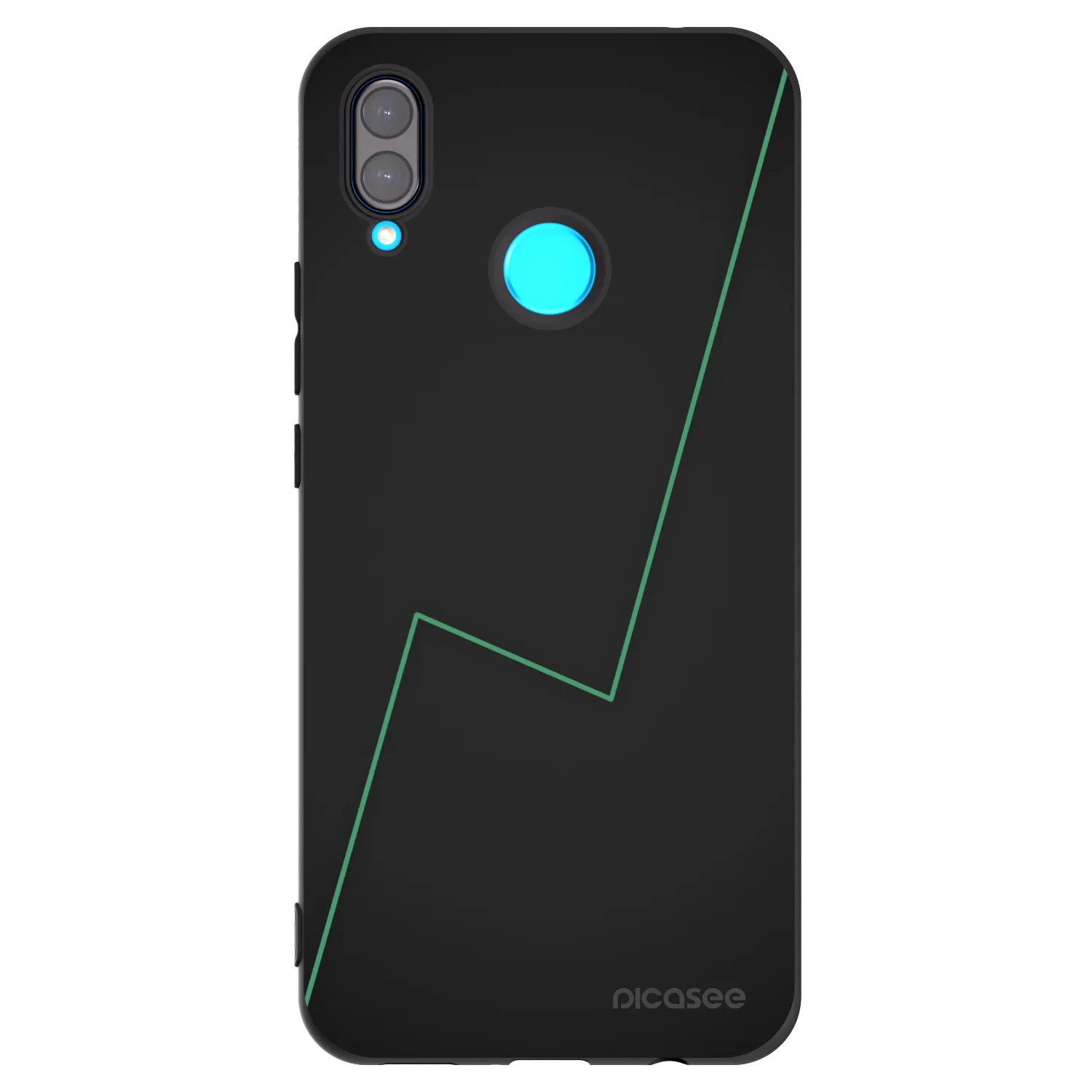 Picasee Μαύρη θήκη σιλικόνης για Huawei Nova 3 - Consistency