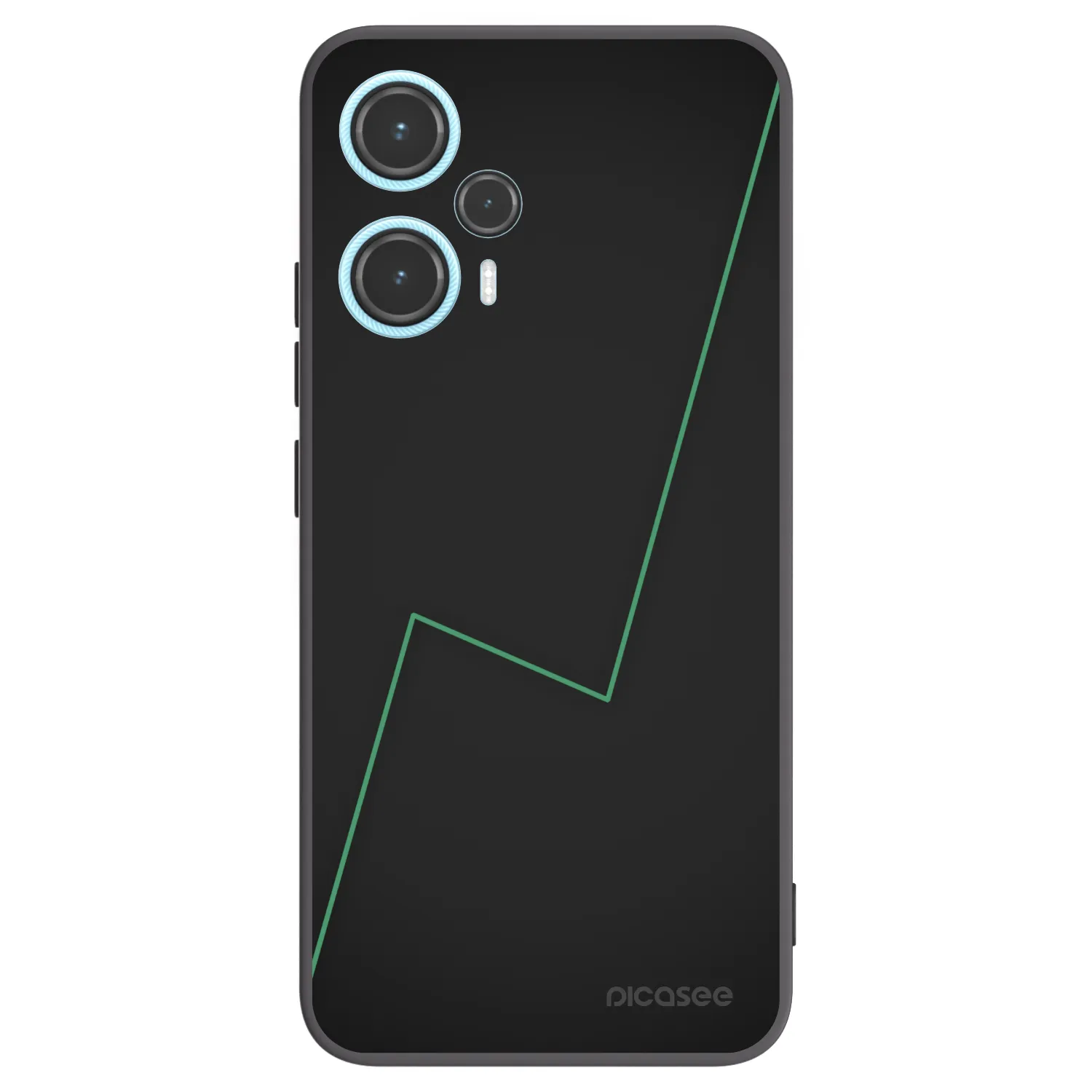 Picasee Μαύρη θήκη σιλικόνης για Xiaomi Poco F5 - Consistency