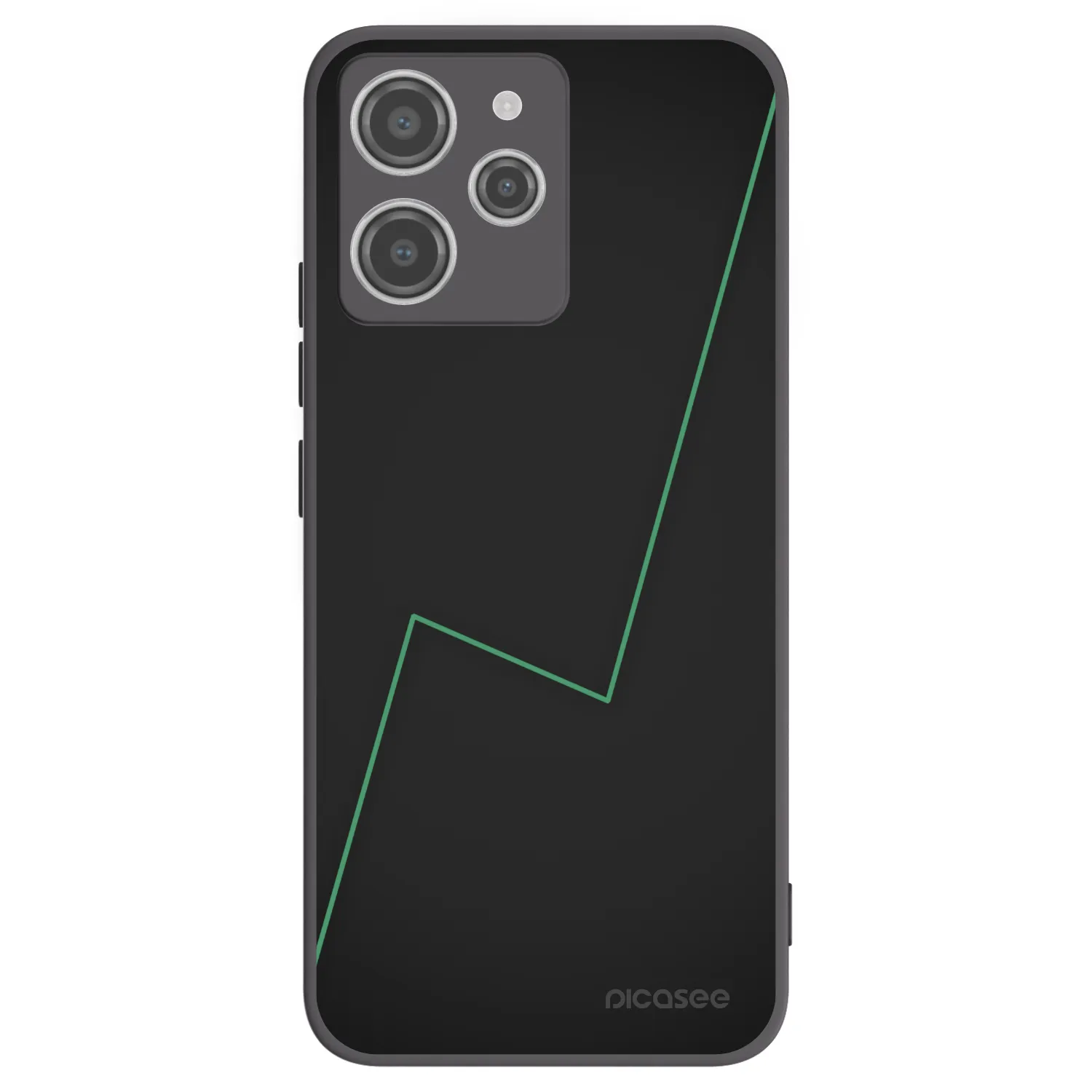 Picasee Μαύρη θήκη σιλικόνης για Xiaomi Redmi 12 4G - Consistency