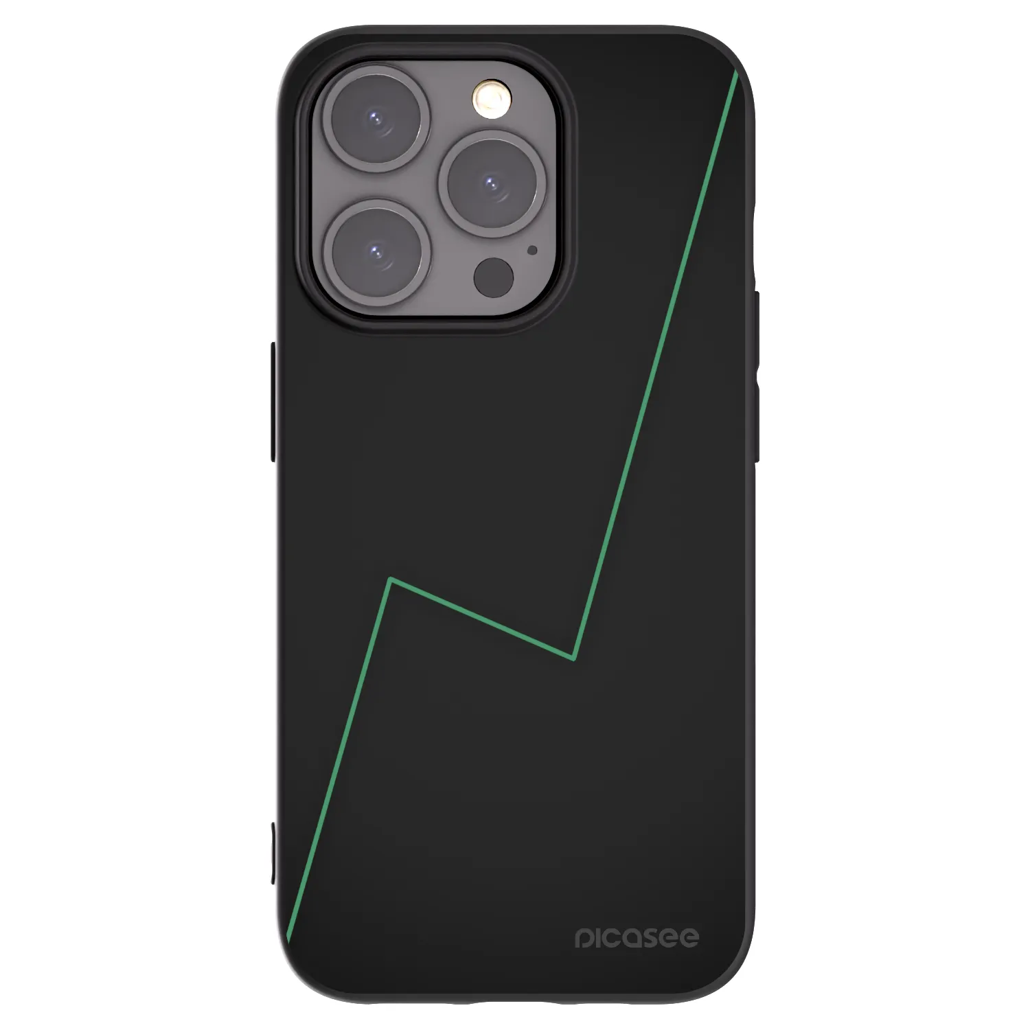 Picasee Μαύρη θήκη σιλικόνης για Apple iPhone 15 Pro - Consistency