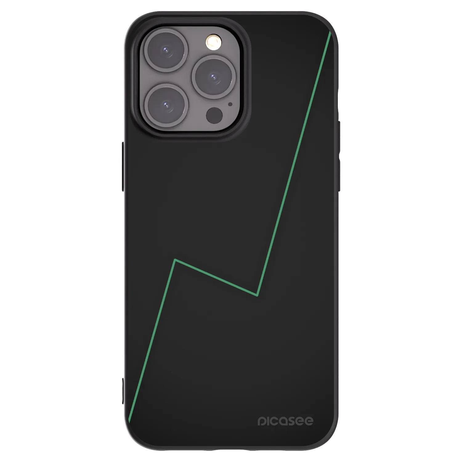 Picasee Μαύρη θήκη σιλικόνης για Apple iPhone 15 Pro Max - Consistency