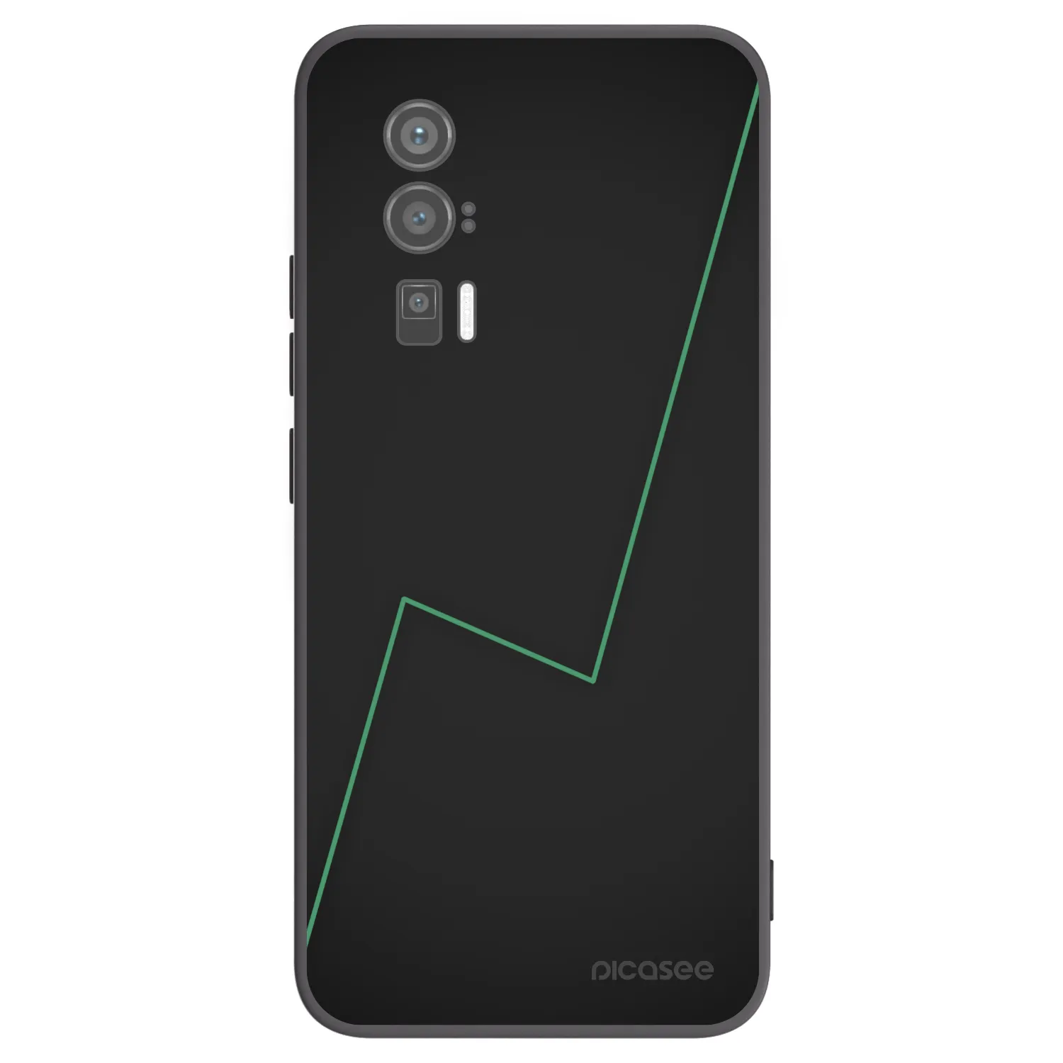 Picasee Μαύρη θήκη σιλικόνης για Xiaomi Poco F5 Pro 5G - Consistency