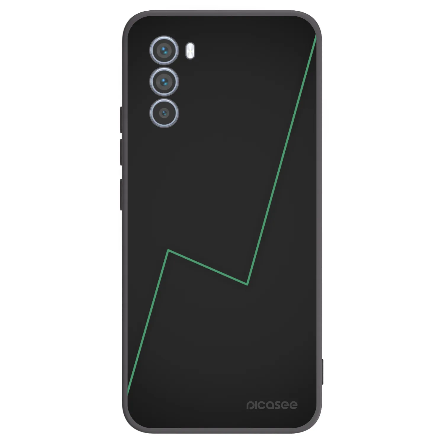 Picasee Μαύρη θήκη σιλικόνης για Motorola Moto G62 - Consistency