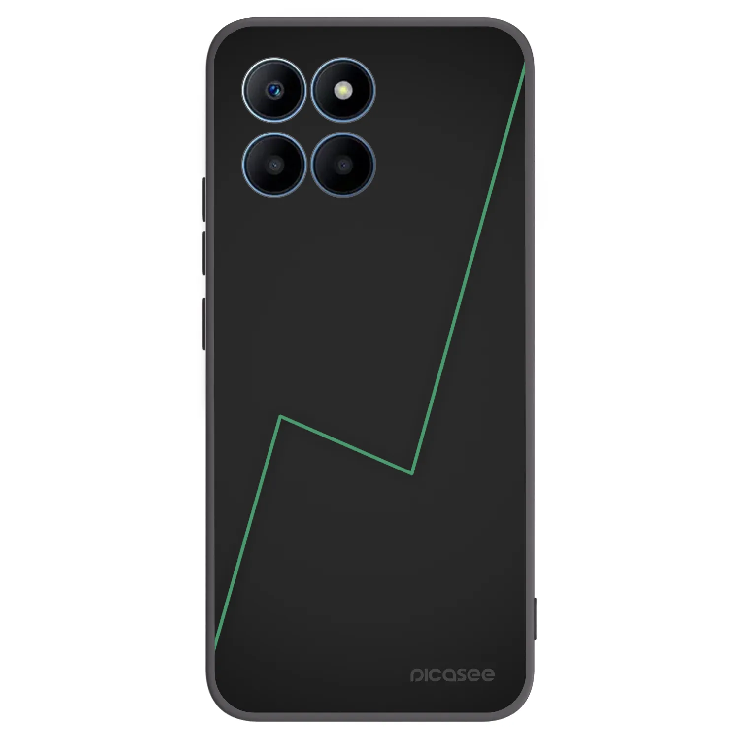 Picasee Μαύρη θήκη σιλικόνης για Honor 70 Lite - Consistency