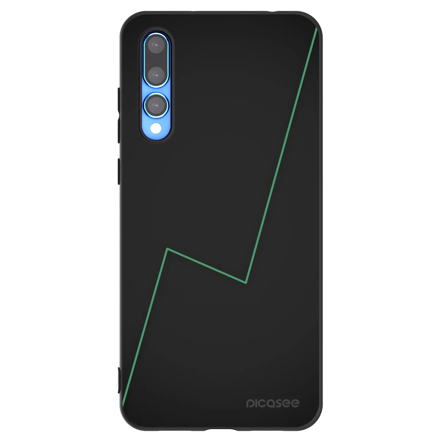 Picasee Μαύρη θήκη σιλικόνης για Huawei P20 Pro - Consistency