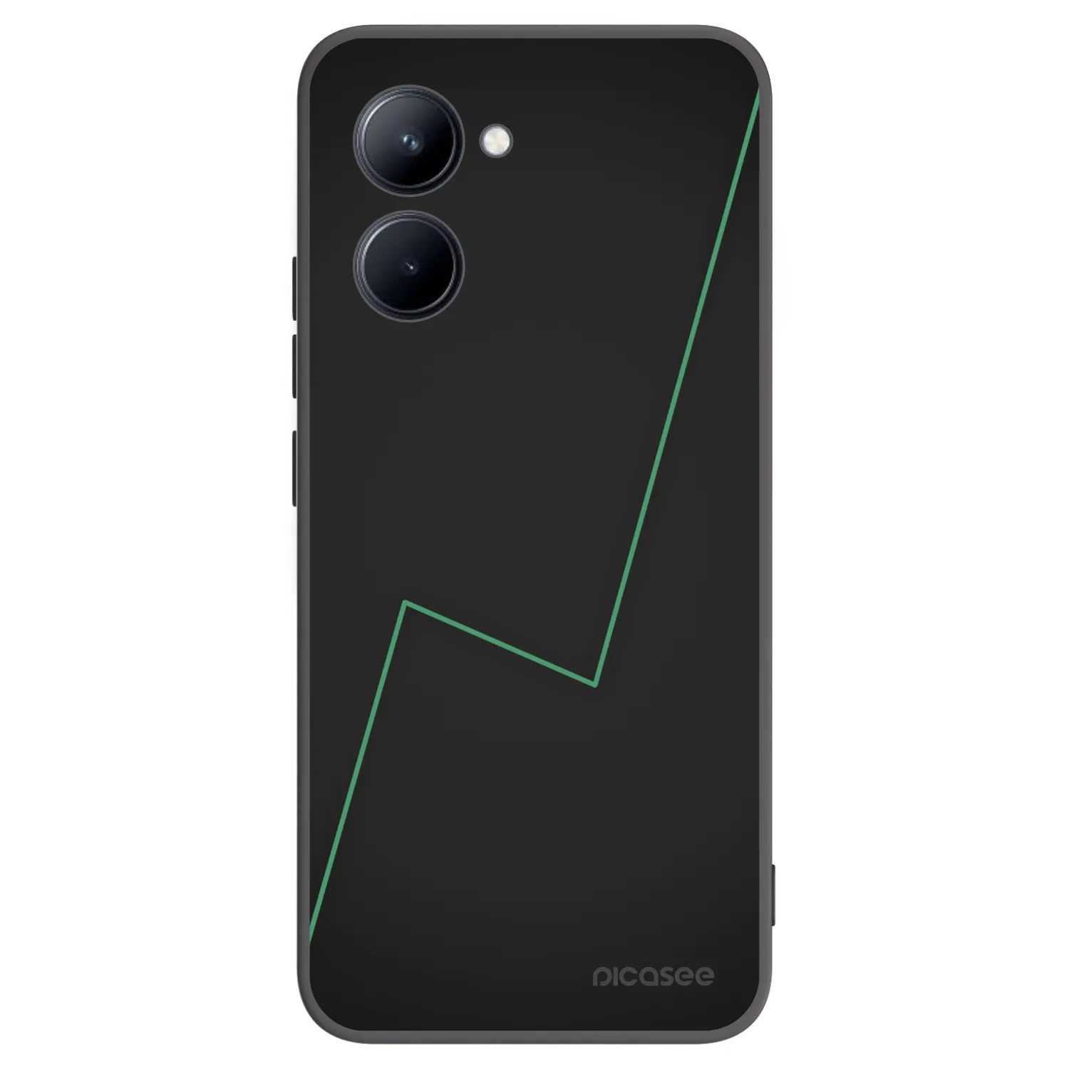 Picasee Μαύρη θήκη σιλικόνης για Realme C33 (2023) - Consistency