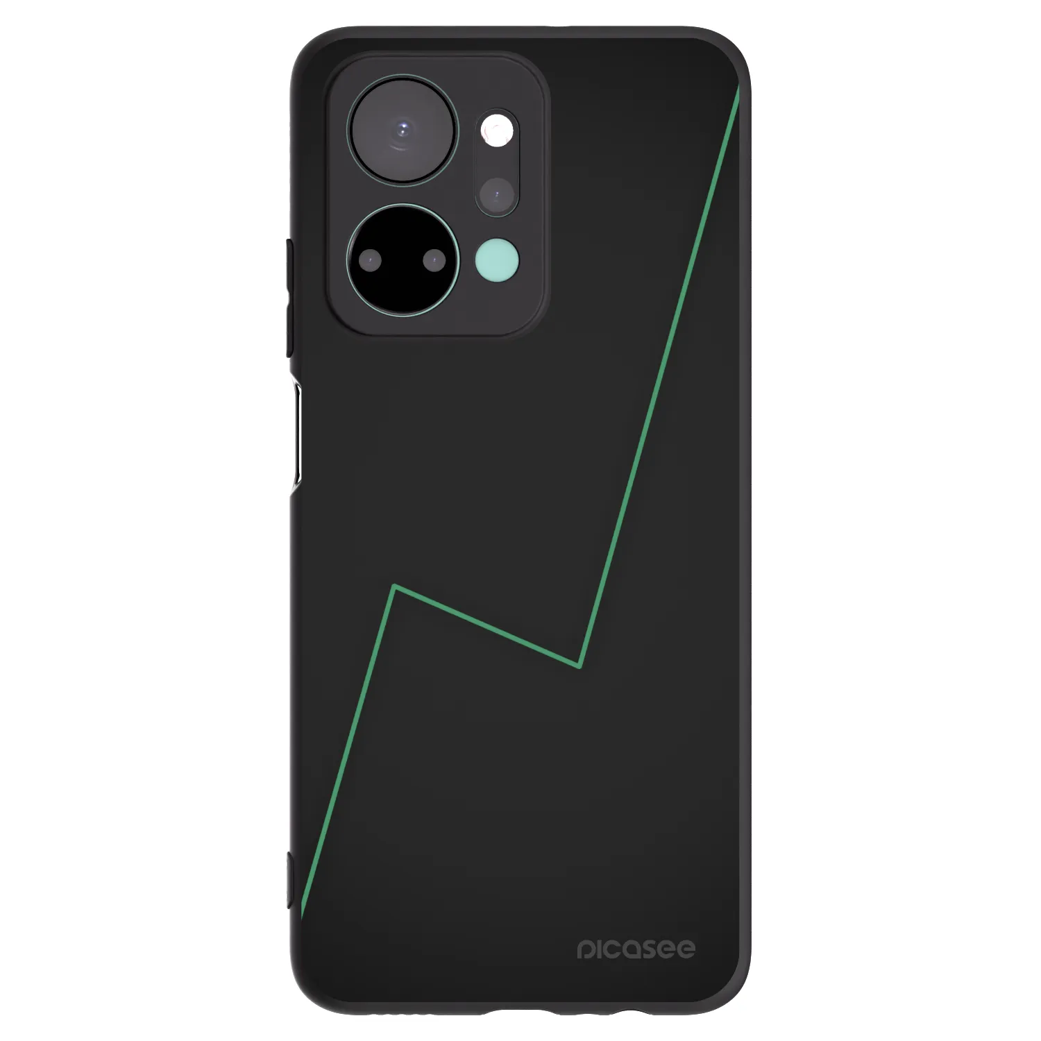 Picasee Μαύρη θήκη σιλικόνης για Honor X7a - Consistency