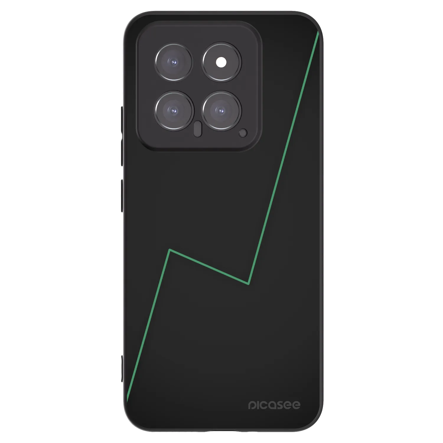 Picasee Μαύρη θήκη σιλικόνης για Xiaomi 14 - Consistency