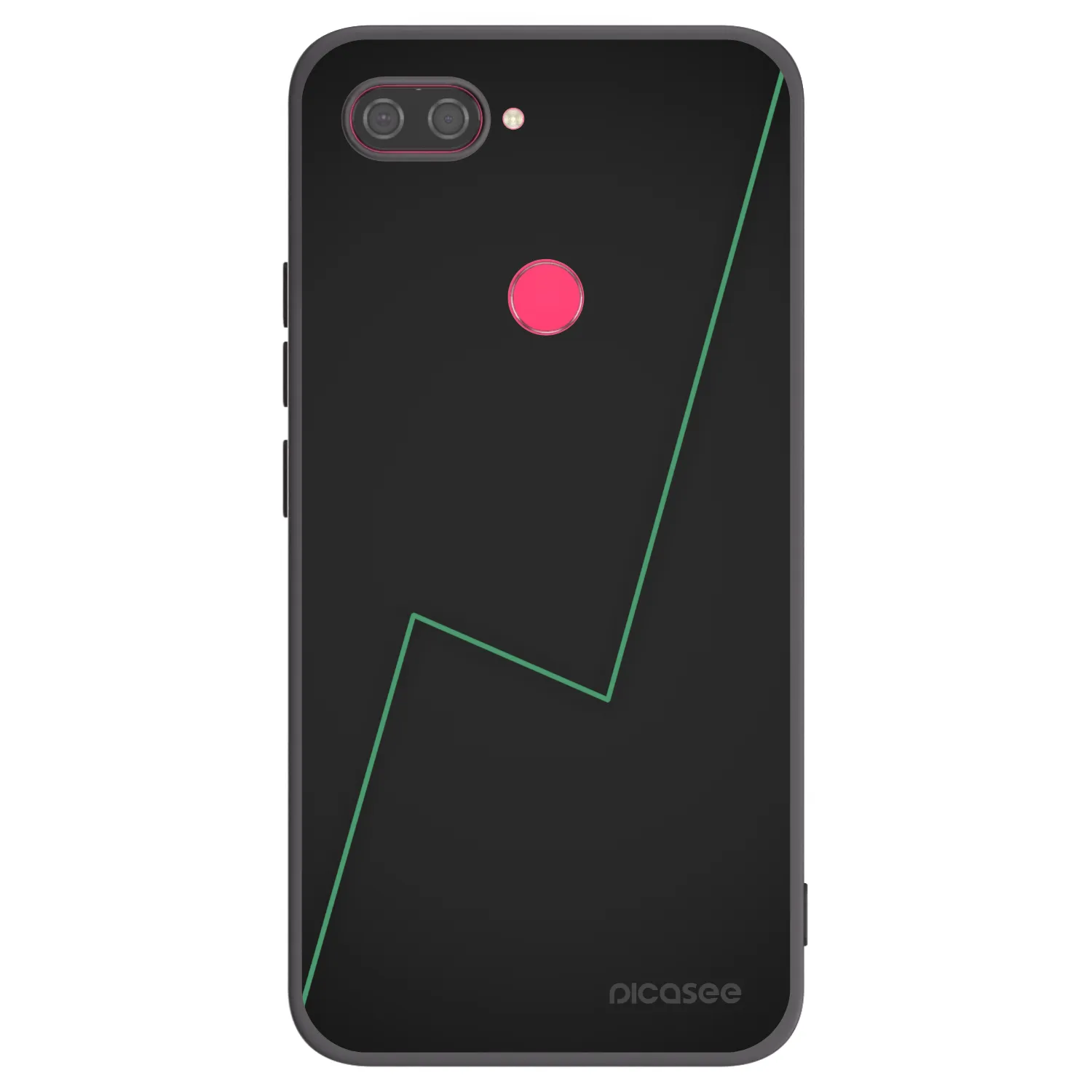 Picasee Μαύρη θήκη σιλικόνης για Xiaomi Mi 8 Lite - Consistency