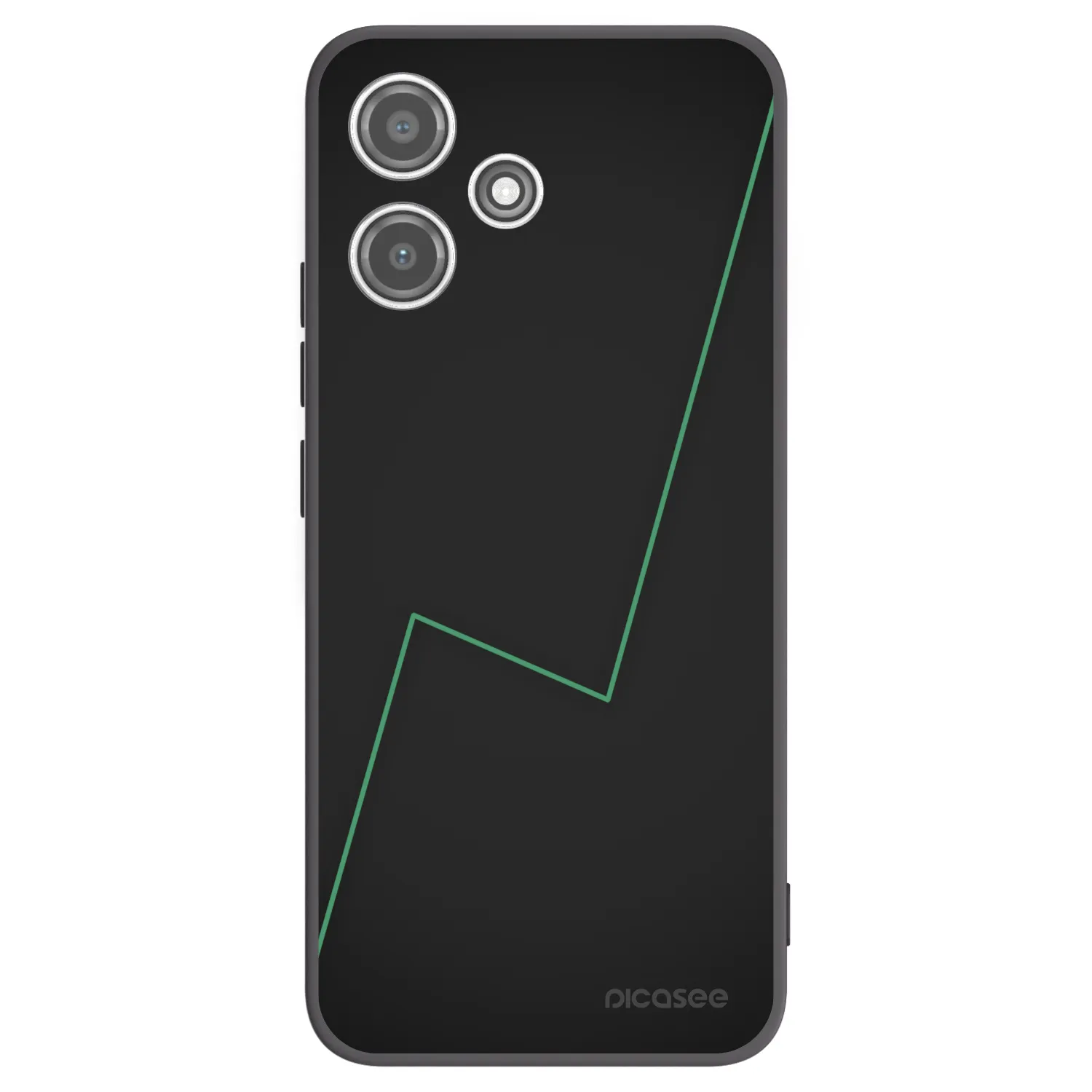 Picasee Μαύρη θήκη σιλικόνης για Xiaomi Redmi 12 5G - Consistency