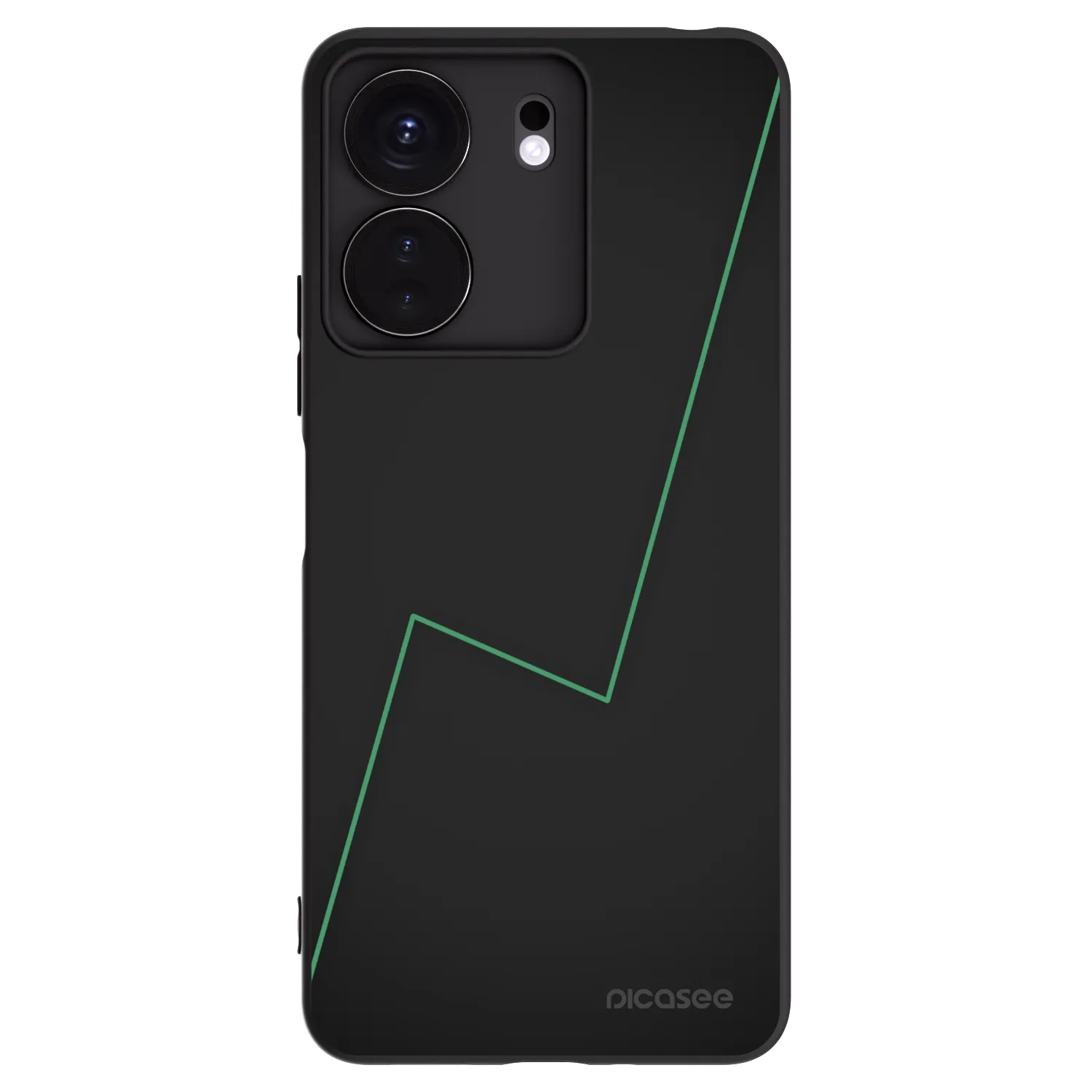 Picasee Μαύρη θήκη σιλικόνης για Xiaomi Redmi 13C 4G - Consistency