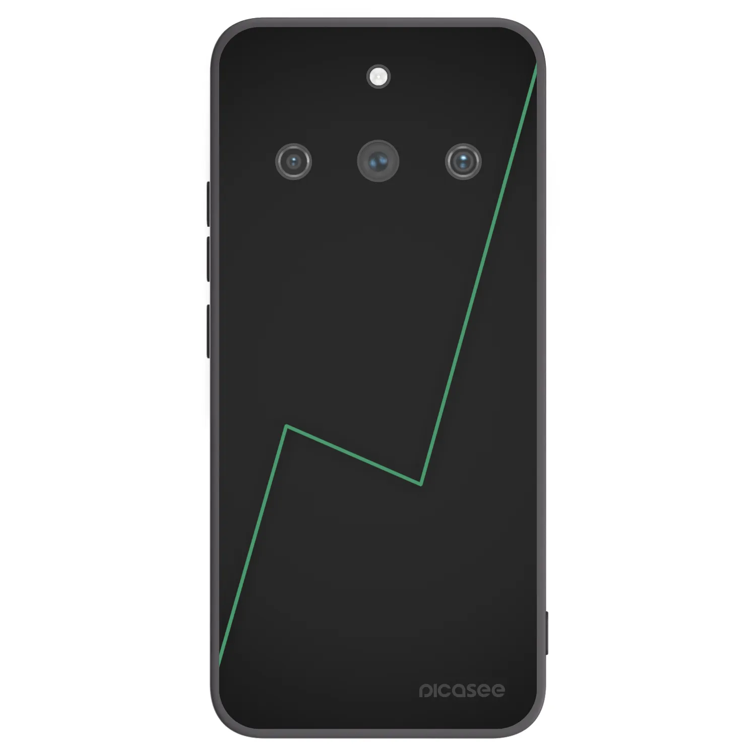 Picasee Μαύρη θήκη σιλικόνης για Realme 11 Pro+ - Consistency