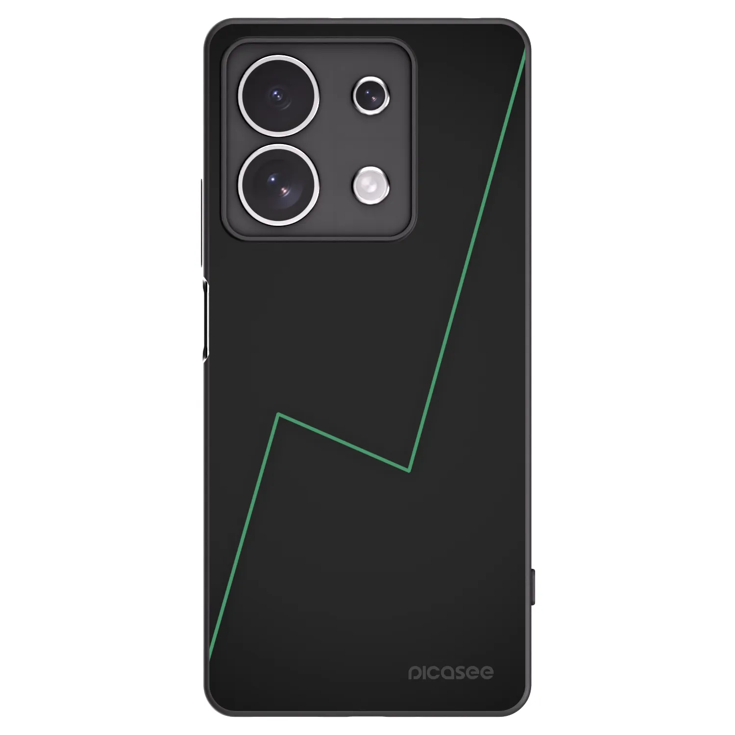 Picasee Μαύρη θήκη σιλικόνης για Xiaomi Redmi Note 13 4G - Consistency