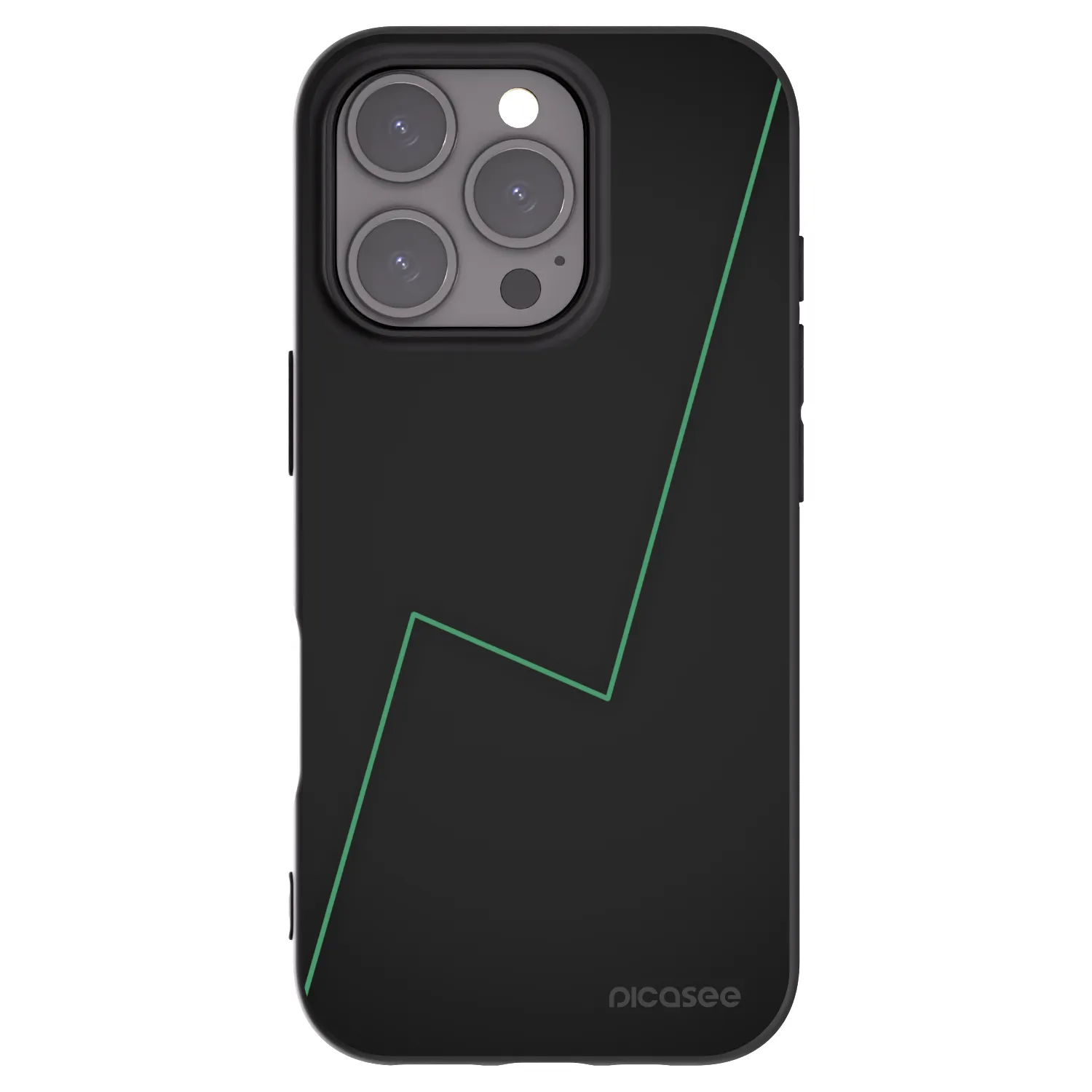 Picasee Μαύρη θήκη σιλικόνης για Apple iPhone 16 Pro - Consistency