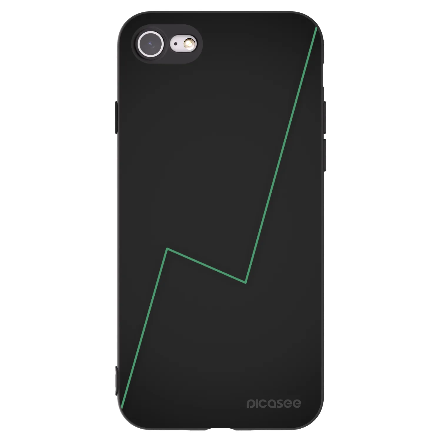 Picasee Μαύρη θήκη σιλικόνης για Apple iPhone 8 - Consistency