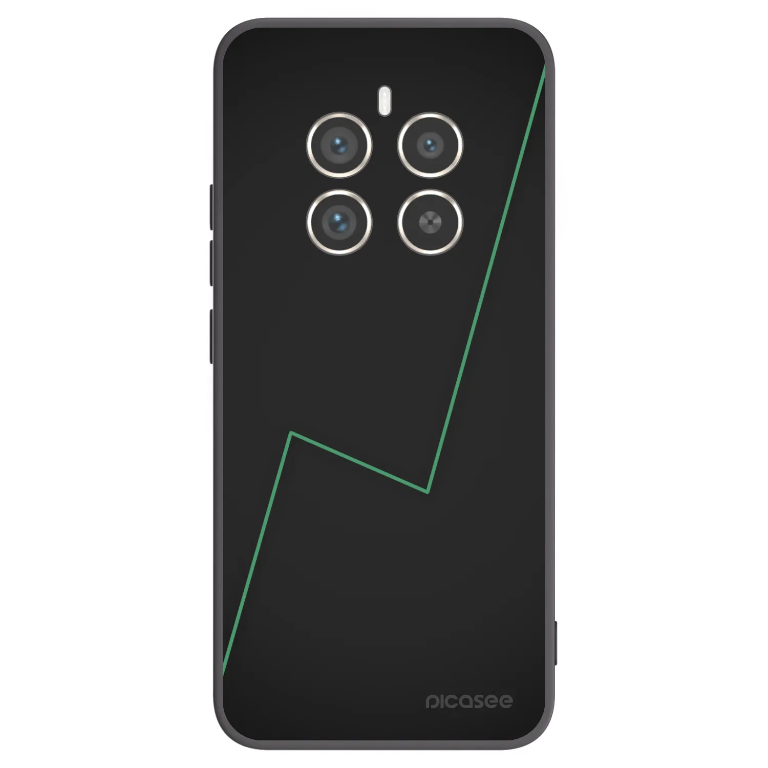 Picasee Μαύρη θήκη σιλικόνης για Realme 12 Pro 5G - Consistency