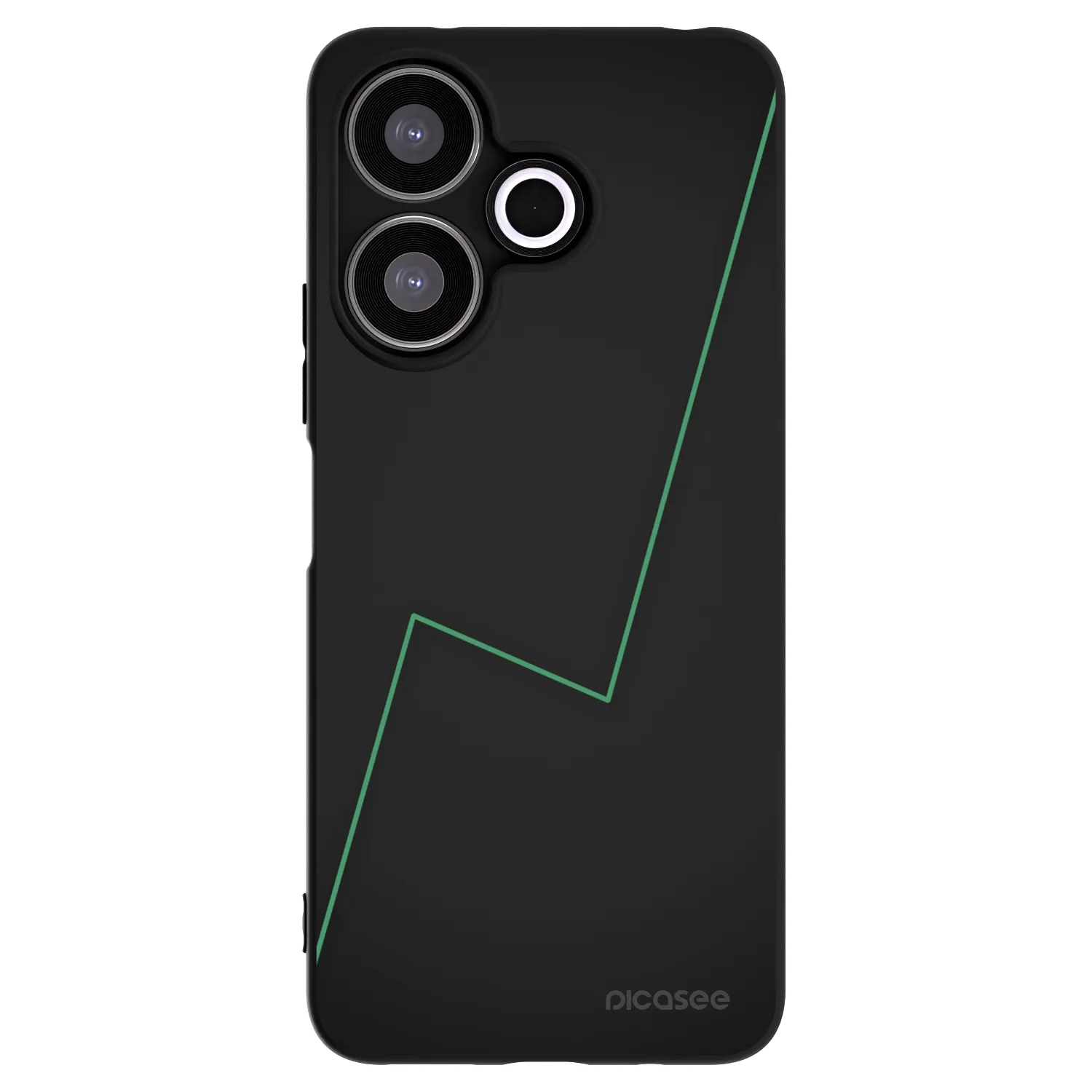 Picasee Μαύρη θήκη σιλικόνης για Xiaomi Redmi 13 4G - Consistency