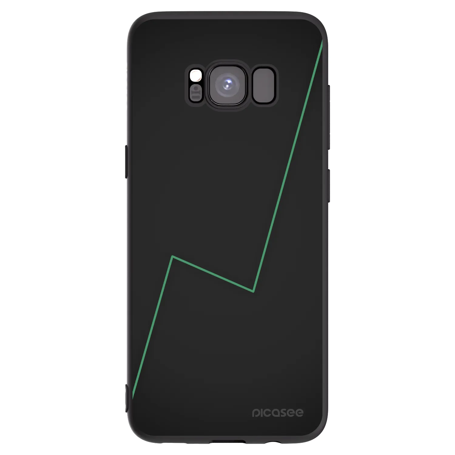 Picasee Μαύρη θήκη σιλικόνης για Samsung Galaxy S8 G950F - Consistency