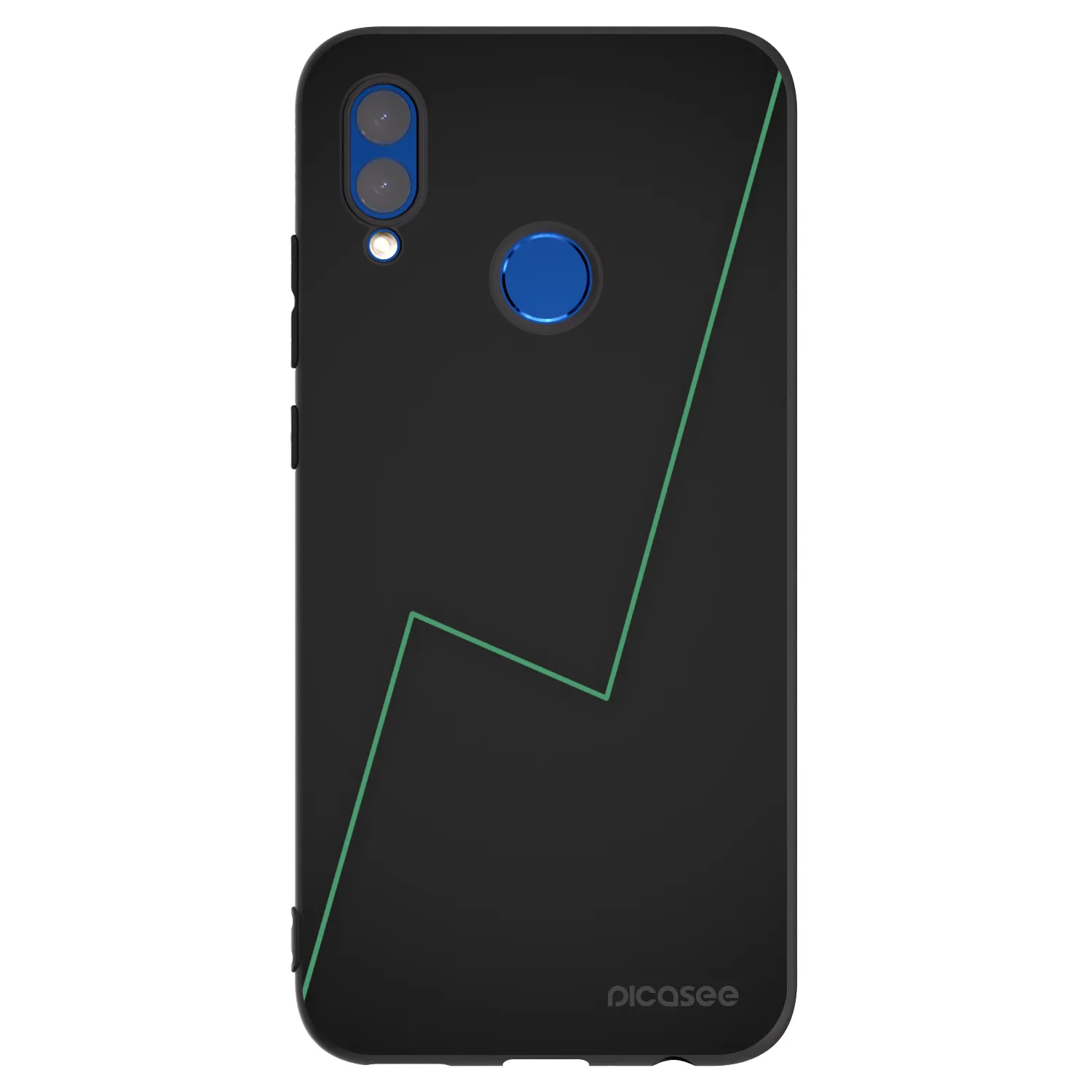 Picasee Μαύρη θήκη σιλικόνης για Huawei P Smart 2019 - Consistency