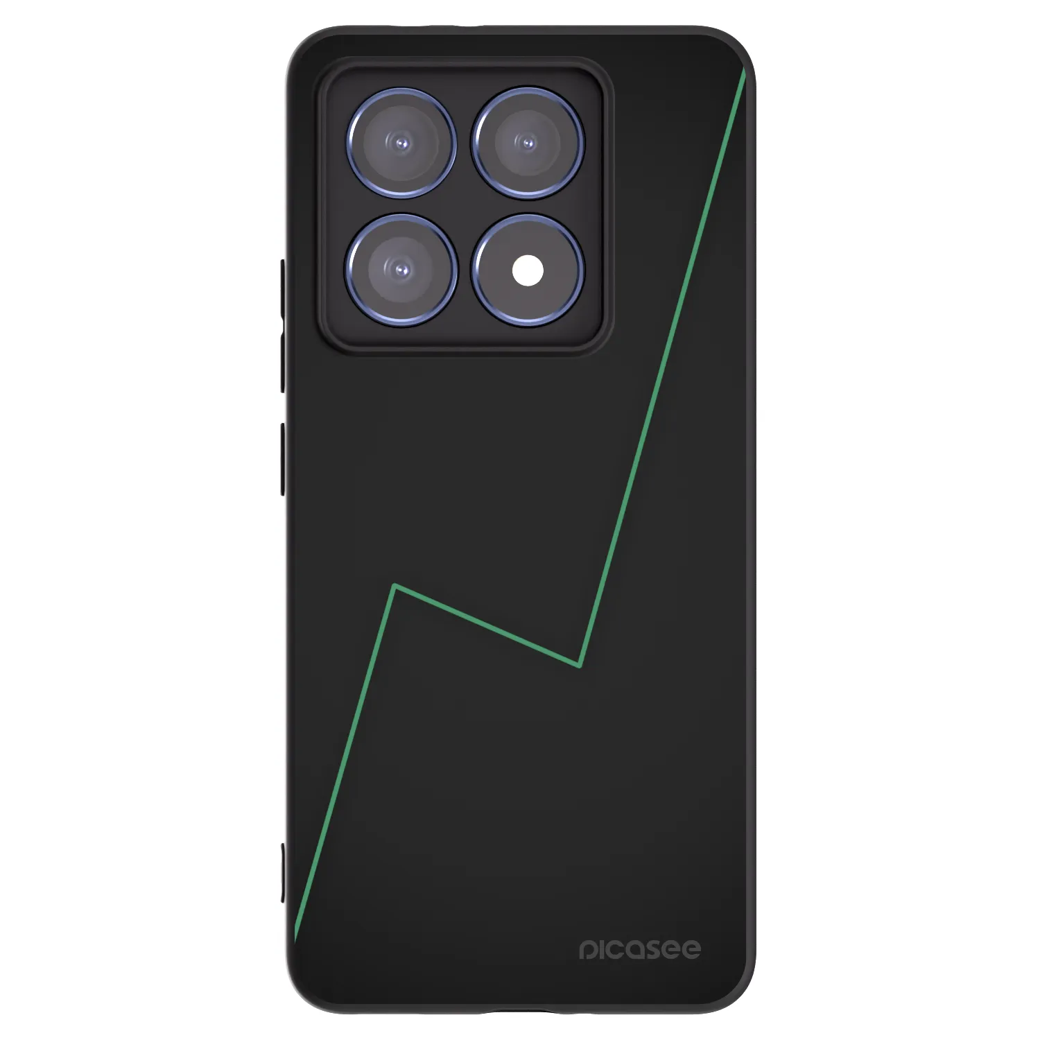 Picasee Μαύρη θήκη σιλικόνης για Xiaomi 14T Pro - Consistency