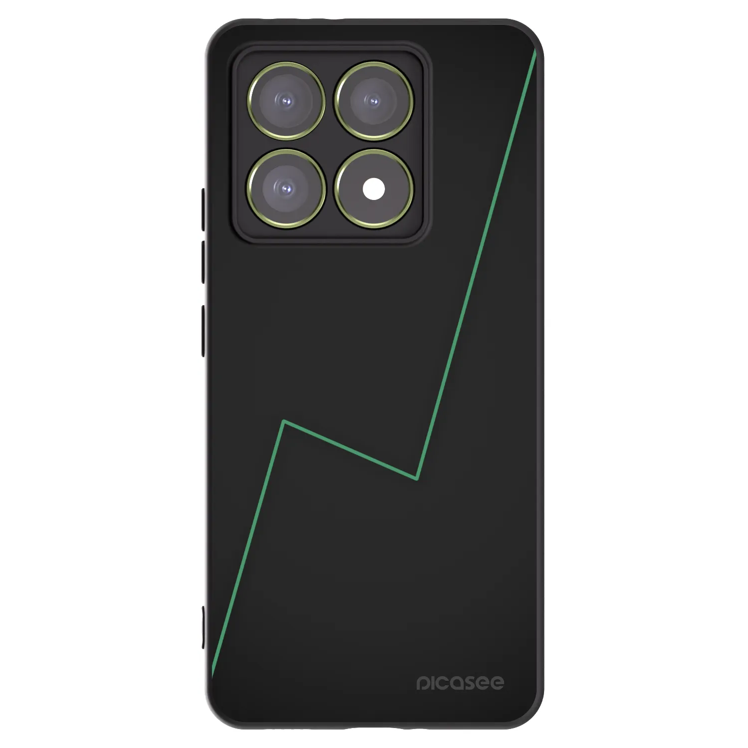 Picasee Μαύρη θήκη σιλικόνης για Xiaomi 14T - Consistency