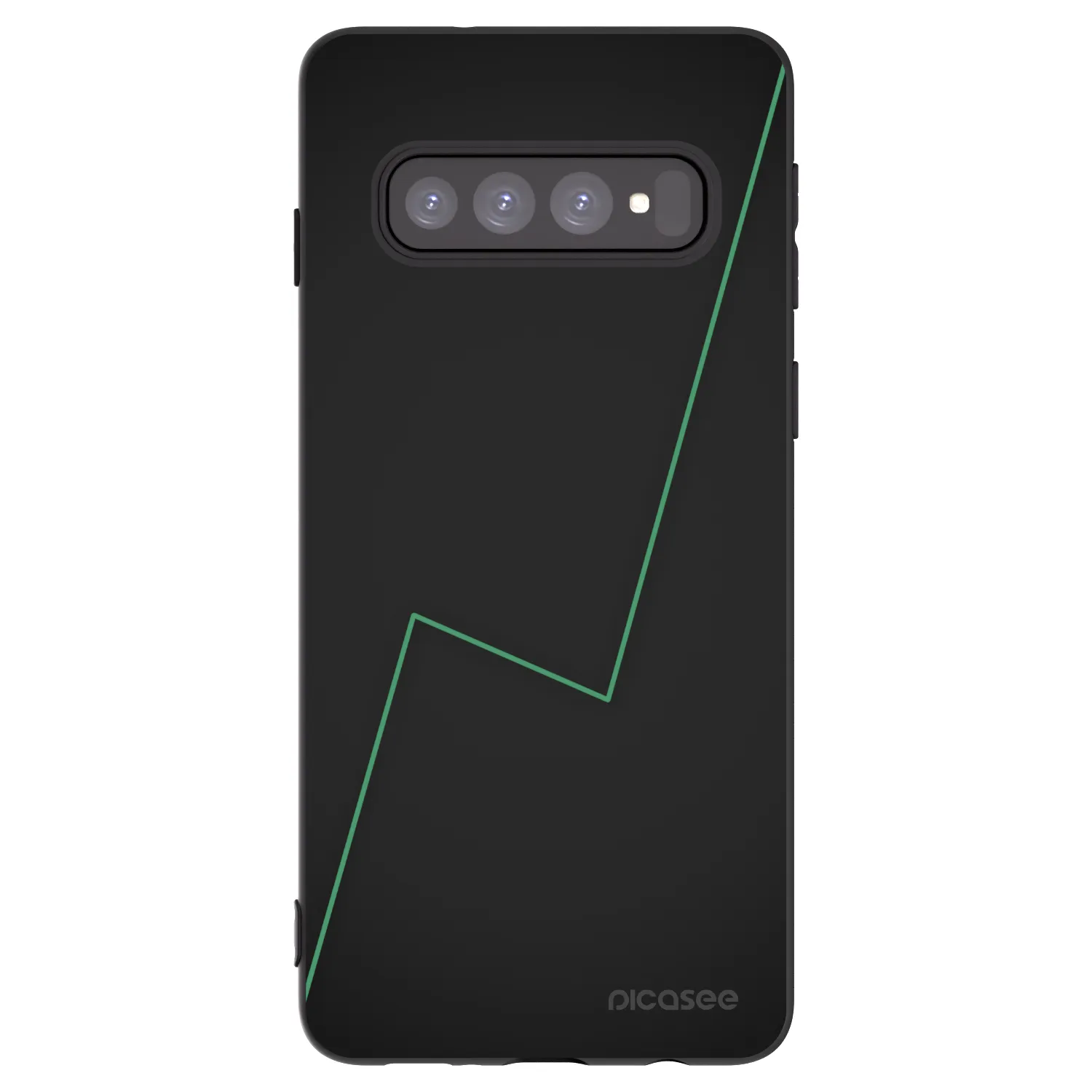 Picasee Μαύρη θήκη σιλικόνης για Samsung Galaxy S10 G973 - Consistency