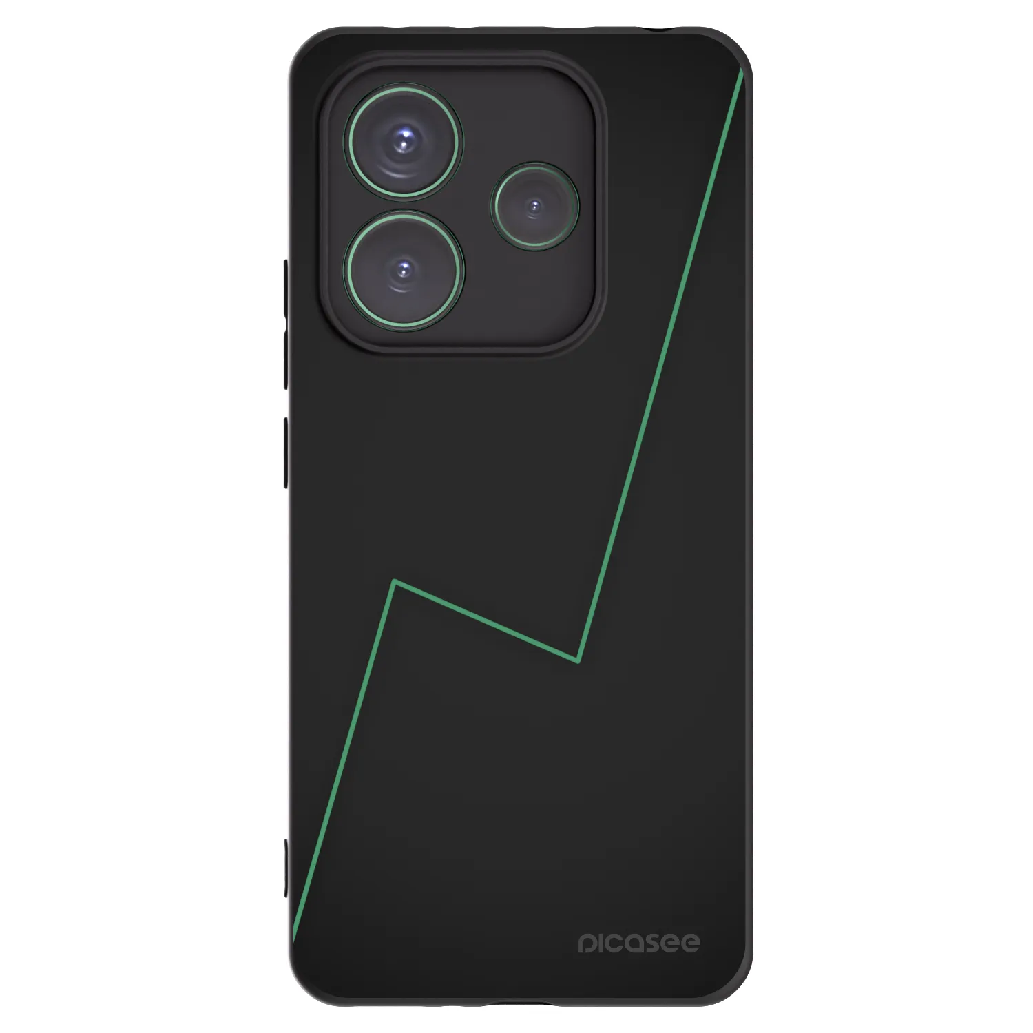 Picasee Μαύρη θήκη σιλικόνης για Xiaomi Redmi Note 14 5G - Consistency