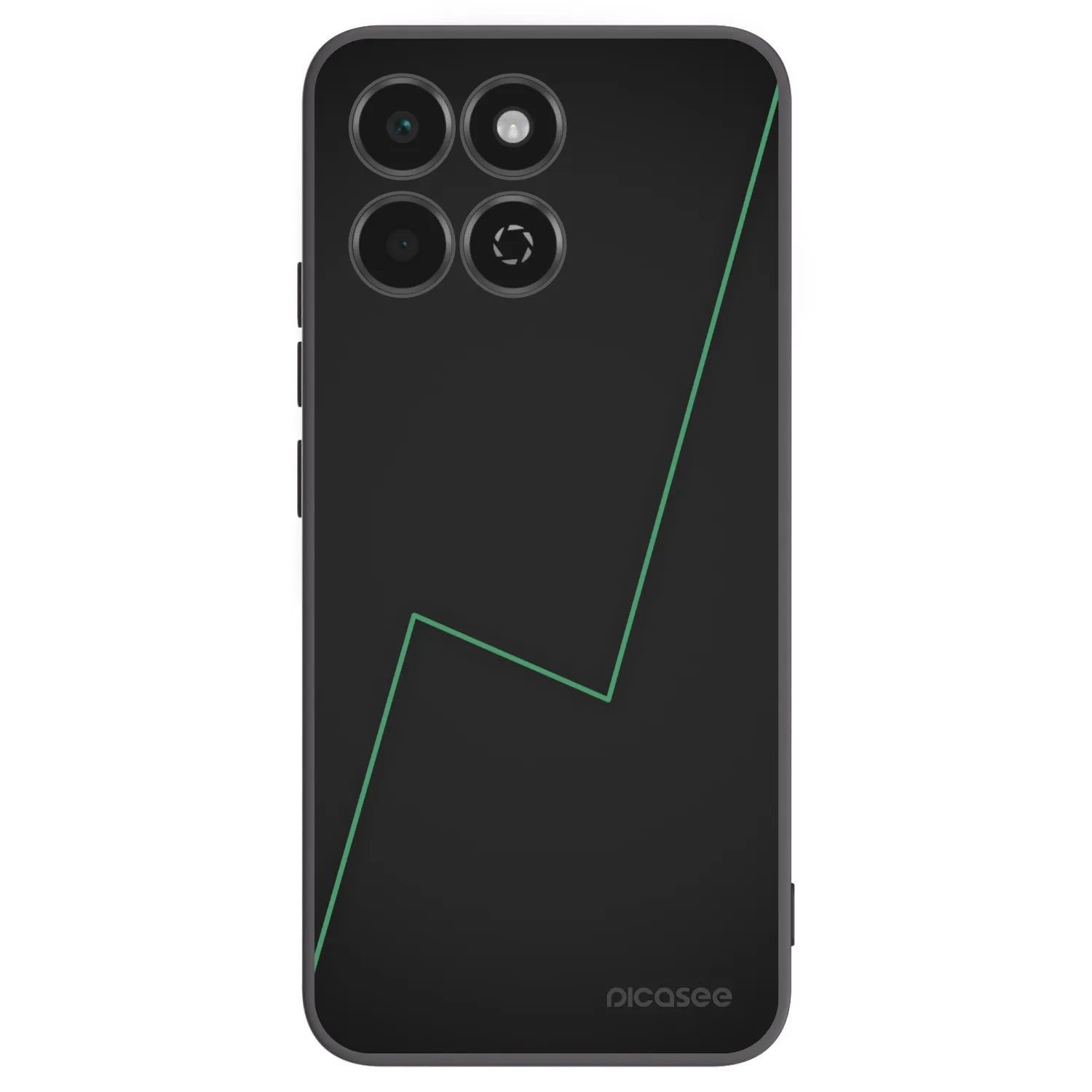 Picasee Μαύρη θήκη σιλικόνης για Honor 200 Smart 5G - Consistency