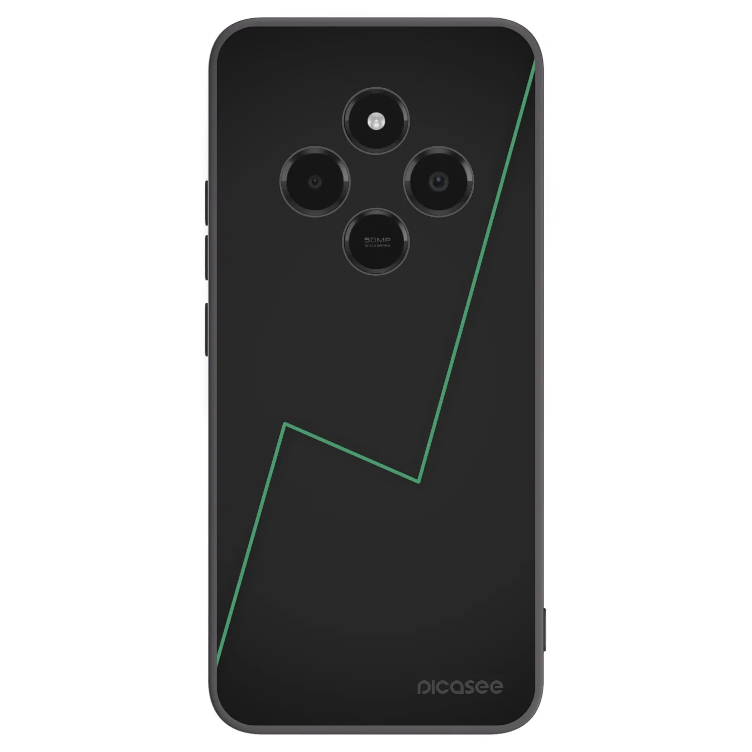 Picasee Μαύρη θήκη σιλικόνης για Xiaomi Poco C75 - Consistency