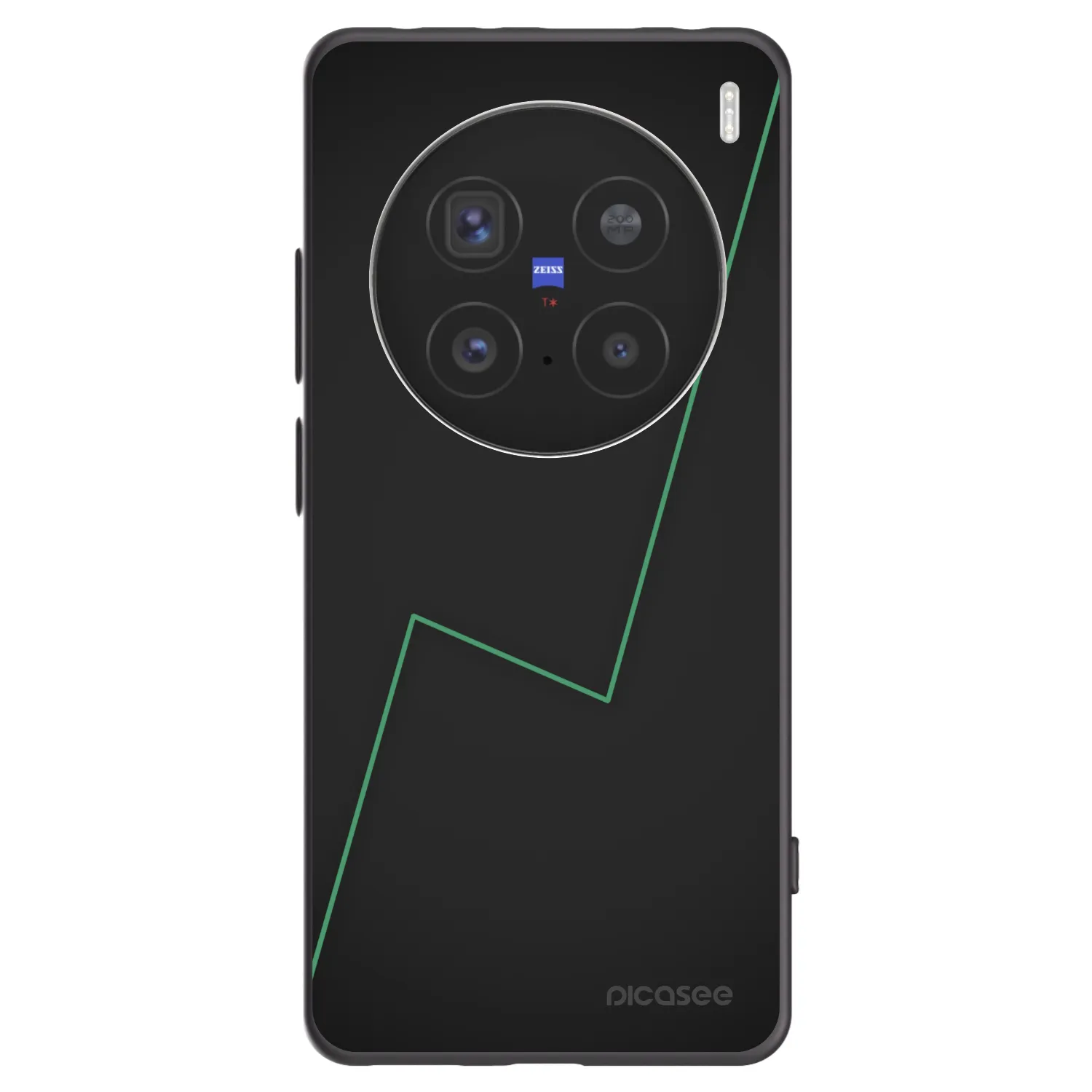Picasee Μαύρη θήκη σιλικόνης για Vivo X200 Pro - Consistency
