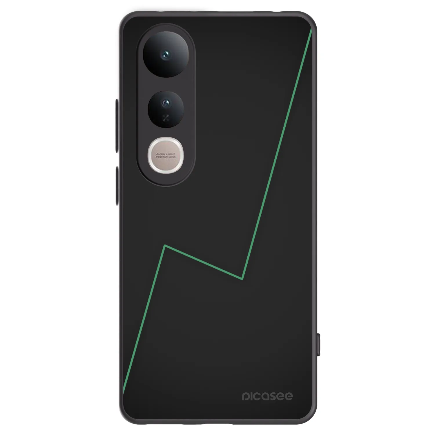 Picasee Μαύρη θήκη σιλικόνης για Vivo V50 Lite 5G - Consistency