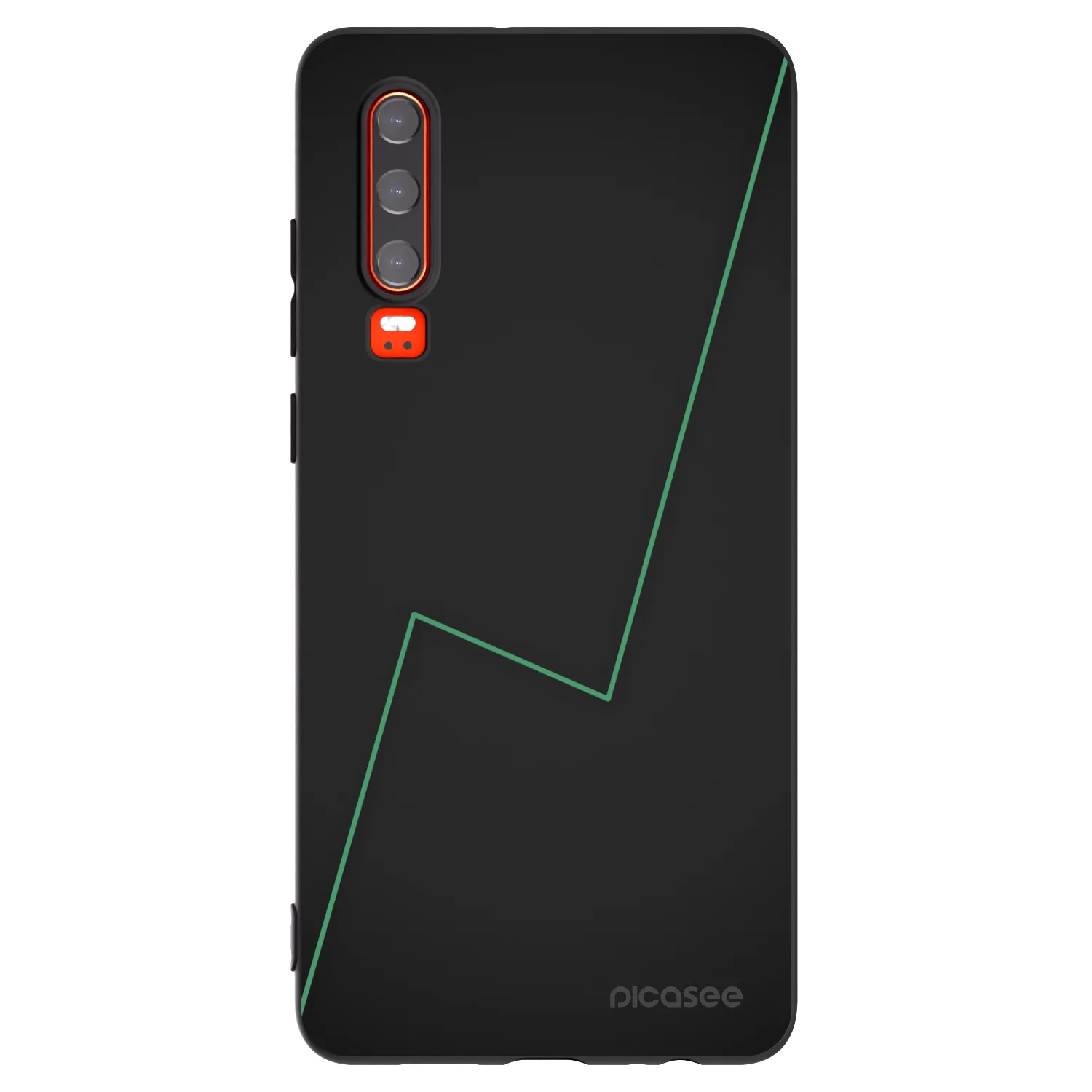 Picasee Μαύρη θήκη σιλικόνης για Huawei P30 - Consistency