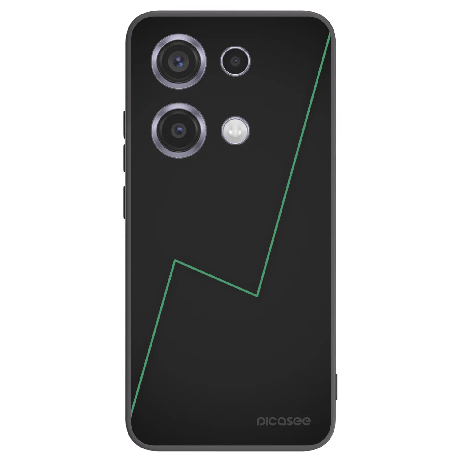 Picasee Μαύρη θήκη σιλικόνης για Xiaomi Redmi Note 14S - Consistency