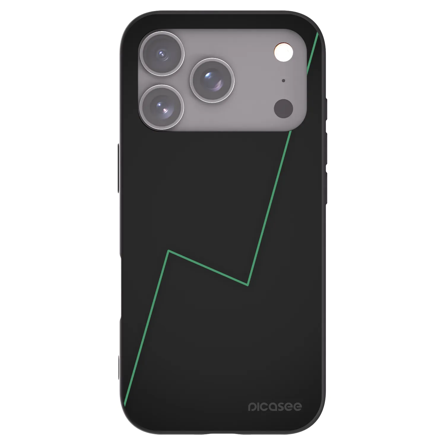 Picasee Μαύρη θήκη σιλικόνης για Apple iPhone 17 Pro - Consistency
