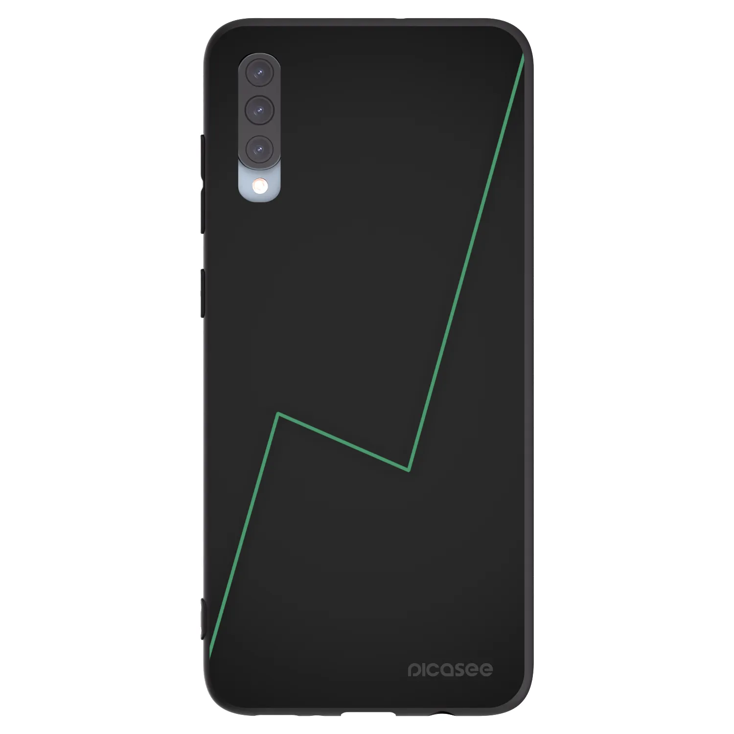 Picasee Μαύρη θήκη σιλικόνης για Samsung Galaxy A70 A705F - Consistency