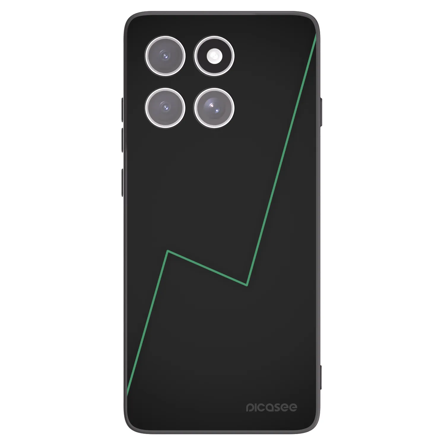 Picasee Μαύρη θήκη σιλικόνης για Motorola Edge 60 Pro - Consistency