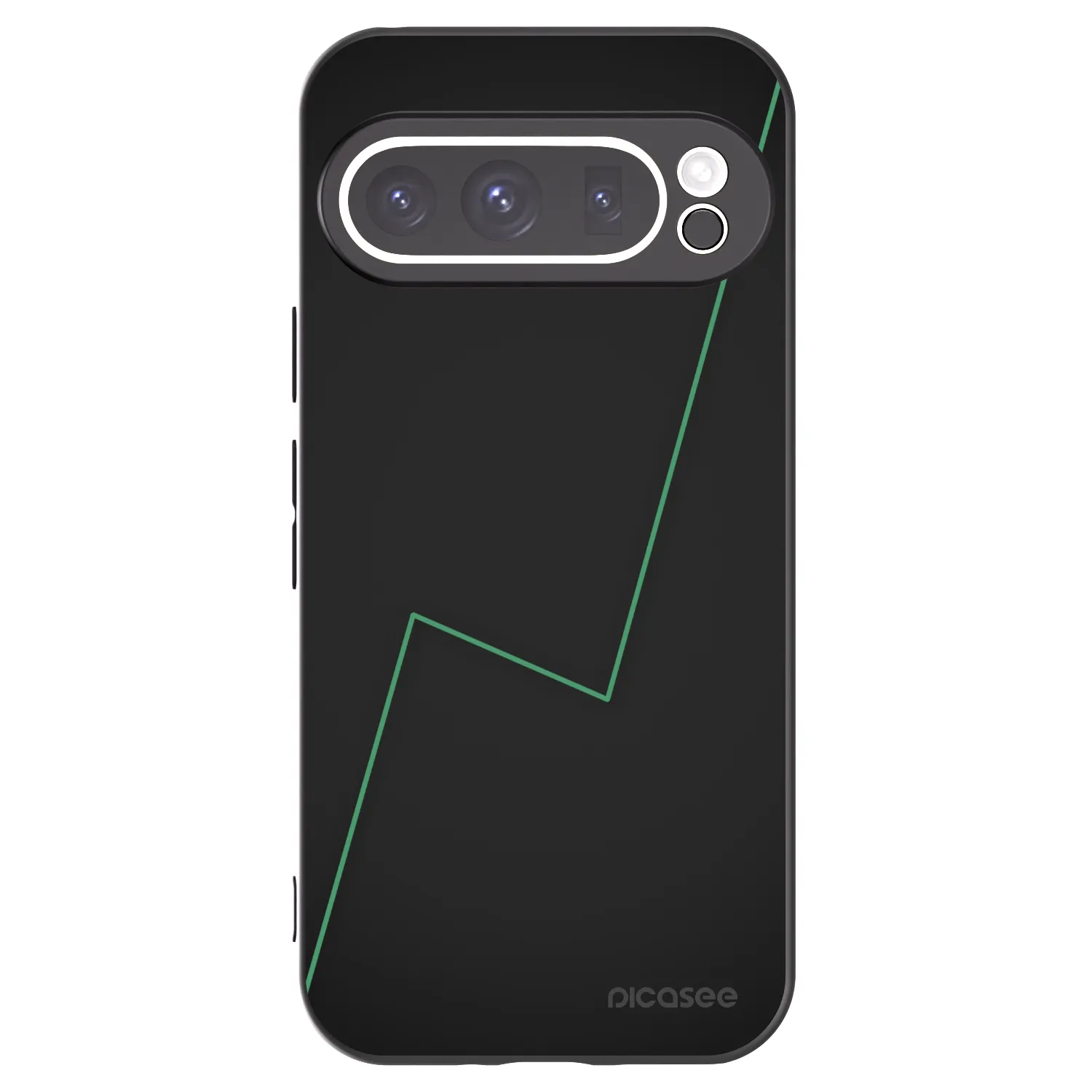 Picasee Μαύρη θήκη σιλικόνης για Google Pixel 9 Pro XL - Consistency