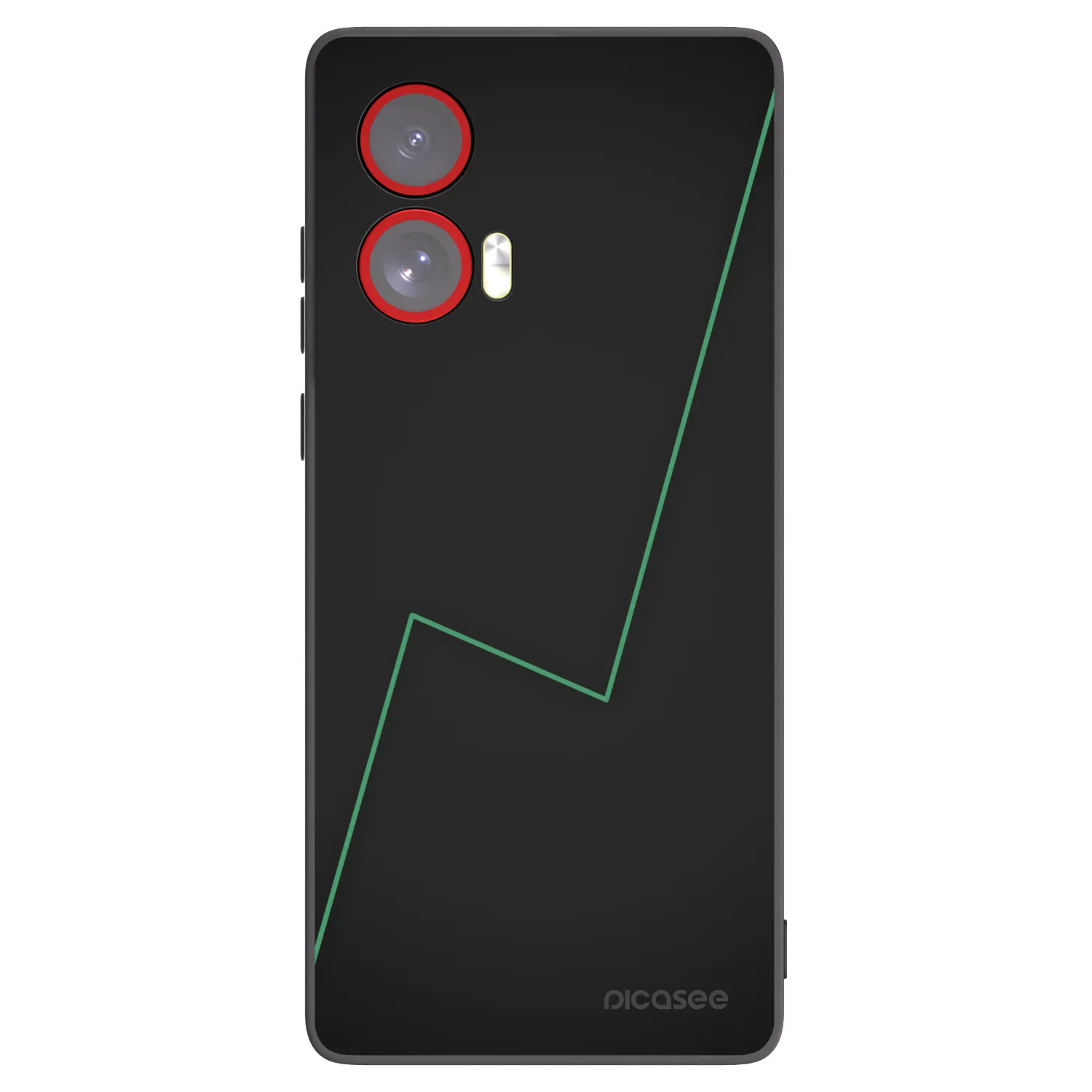 Picasee Μαύρη θήκη σιλικόνης για Motorola Edge 50 Fusion - Consistency
