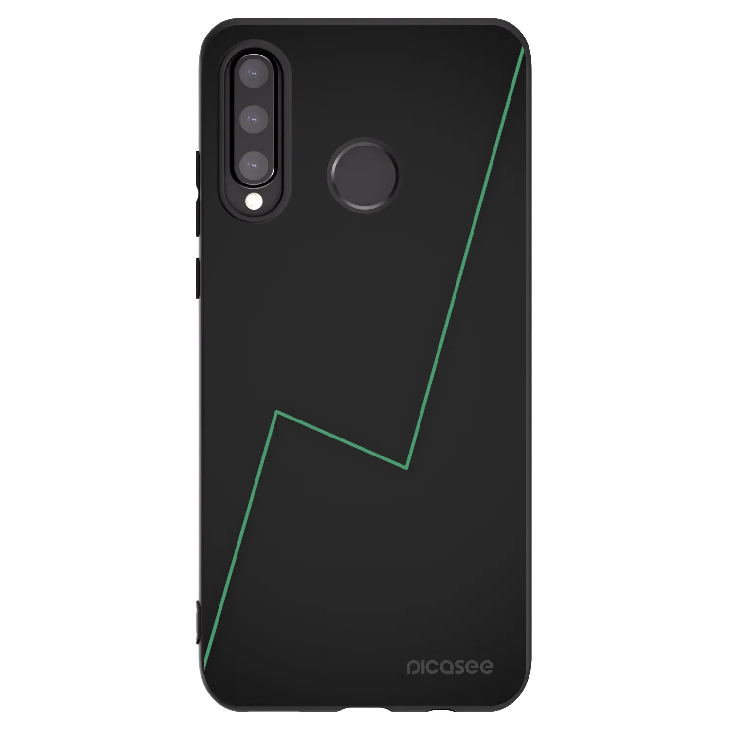 Picasee Μαύρη θήκη σιλικόνης για Huawei P30 Lite - Consistency