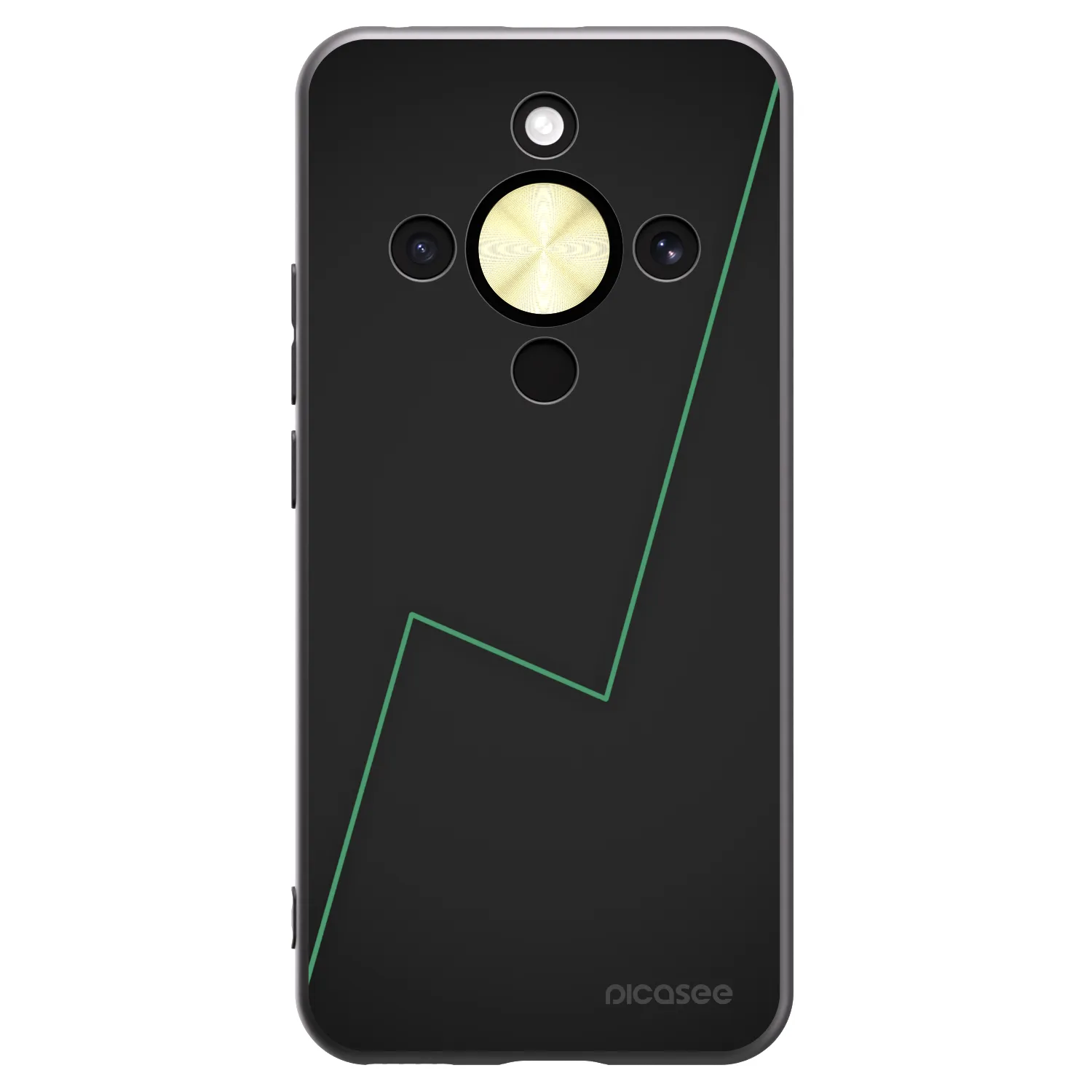 Picasee Μαύρη θήκη σιλικόνης για Honor Magic8 Lite 5G - Consistency
