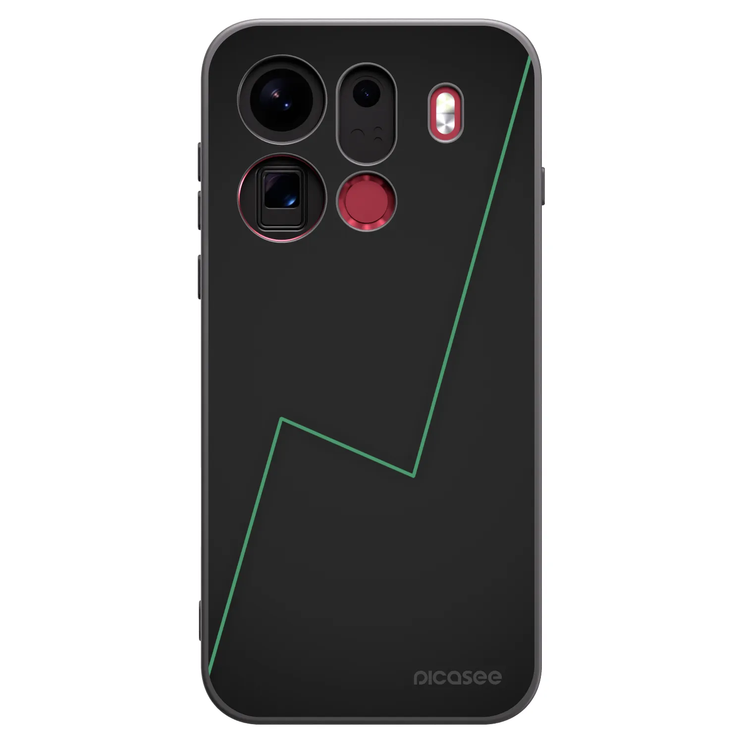 Picasee Μαύρη θήκη σιλικόνης για OPPO Find X9 Pro - Consistency