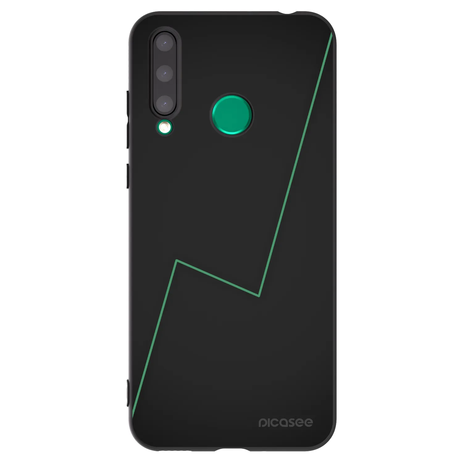 Picasee Μαύρη θήκη σιλικόνης για Honor 20 Lite - Consistency