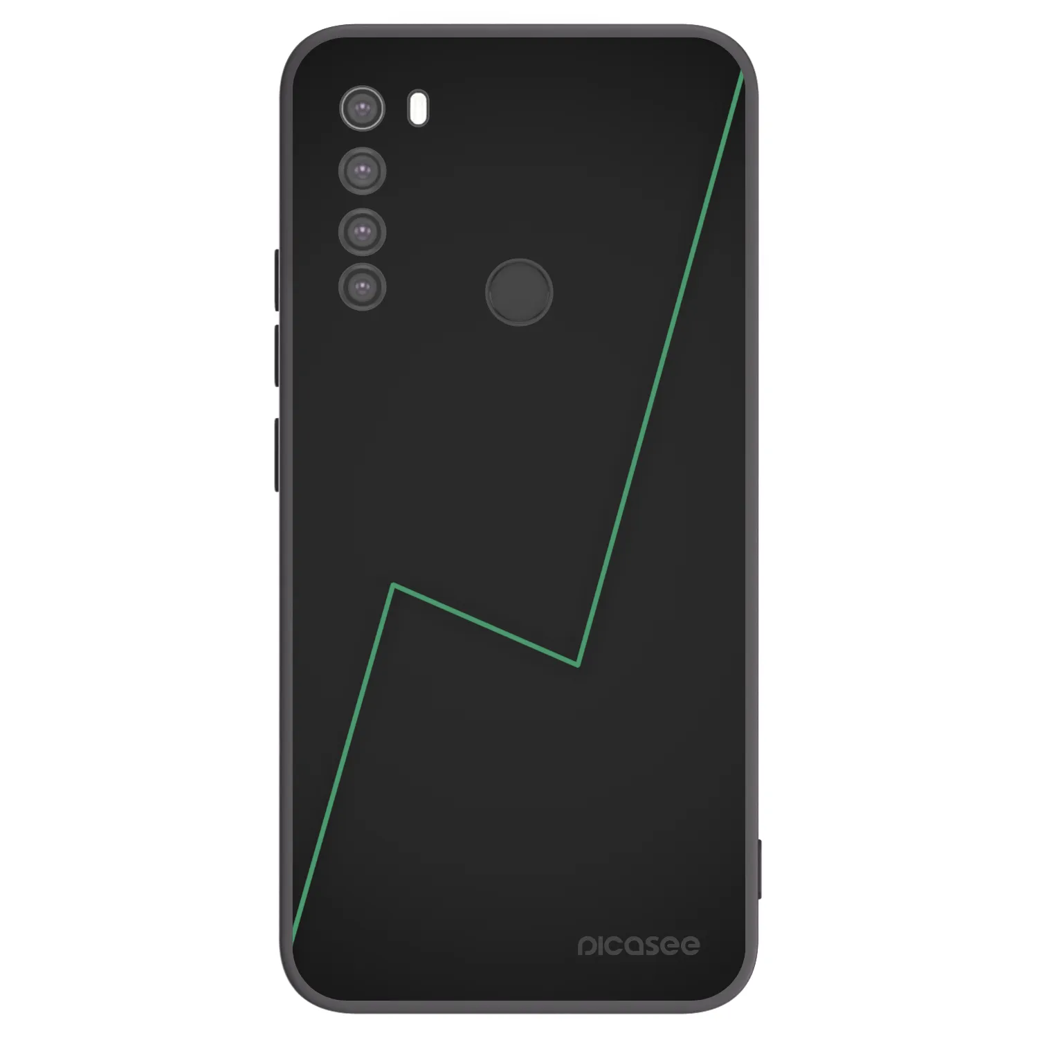 Picasee Μαύρη θήκη σιλικόνης για Xiaomi Redmi Note 8 - Consistency