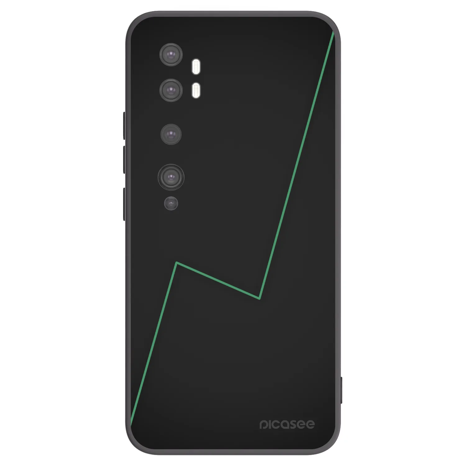 Picasee Μαύρη θήκη σιλικόνης για Xiaomi Mi Note 10 (Pro) - Consistency