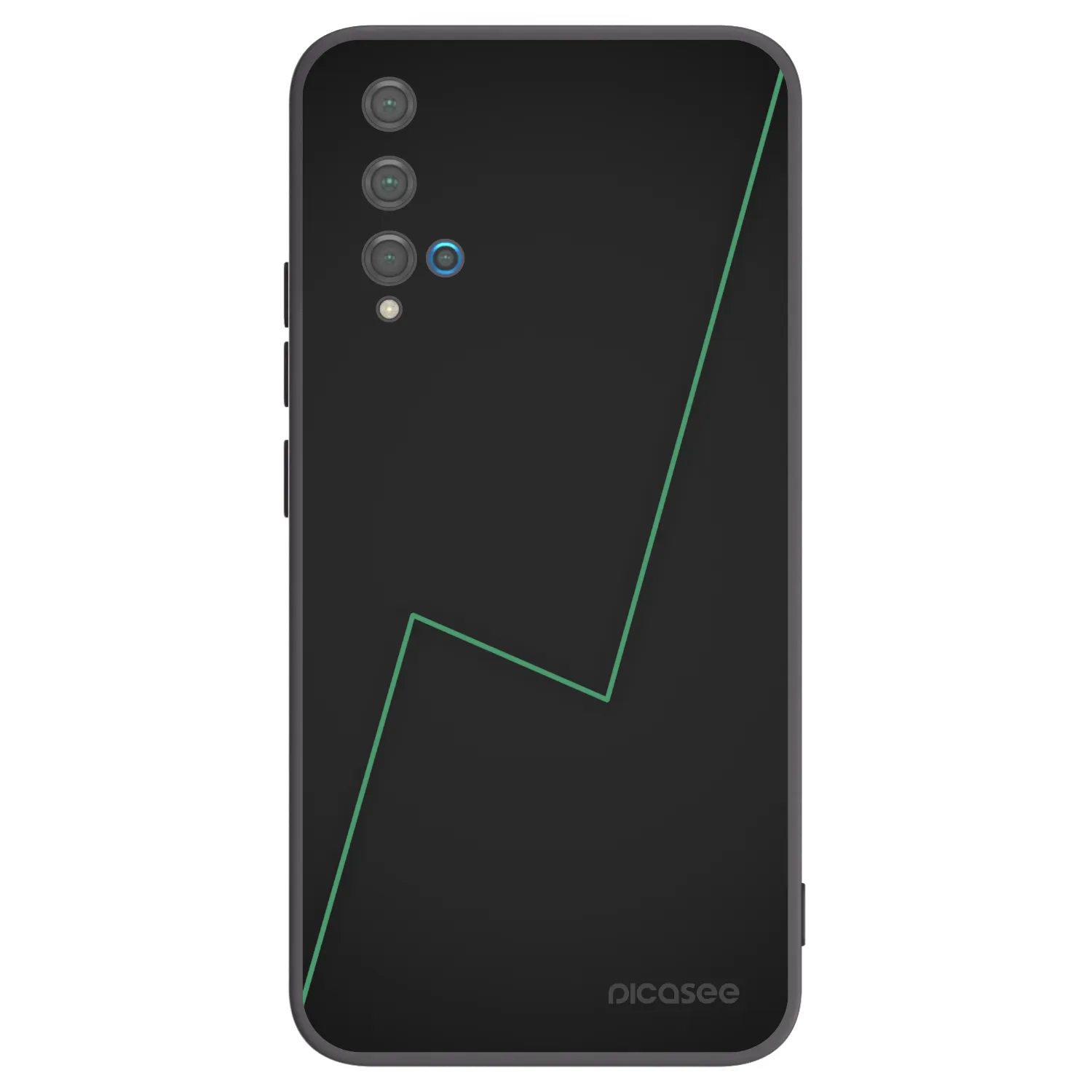 Picasee Μαύρη θήκη σιλικόνης για Huawei Nova 5T - Consistency