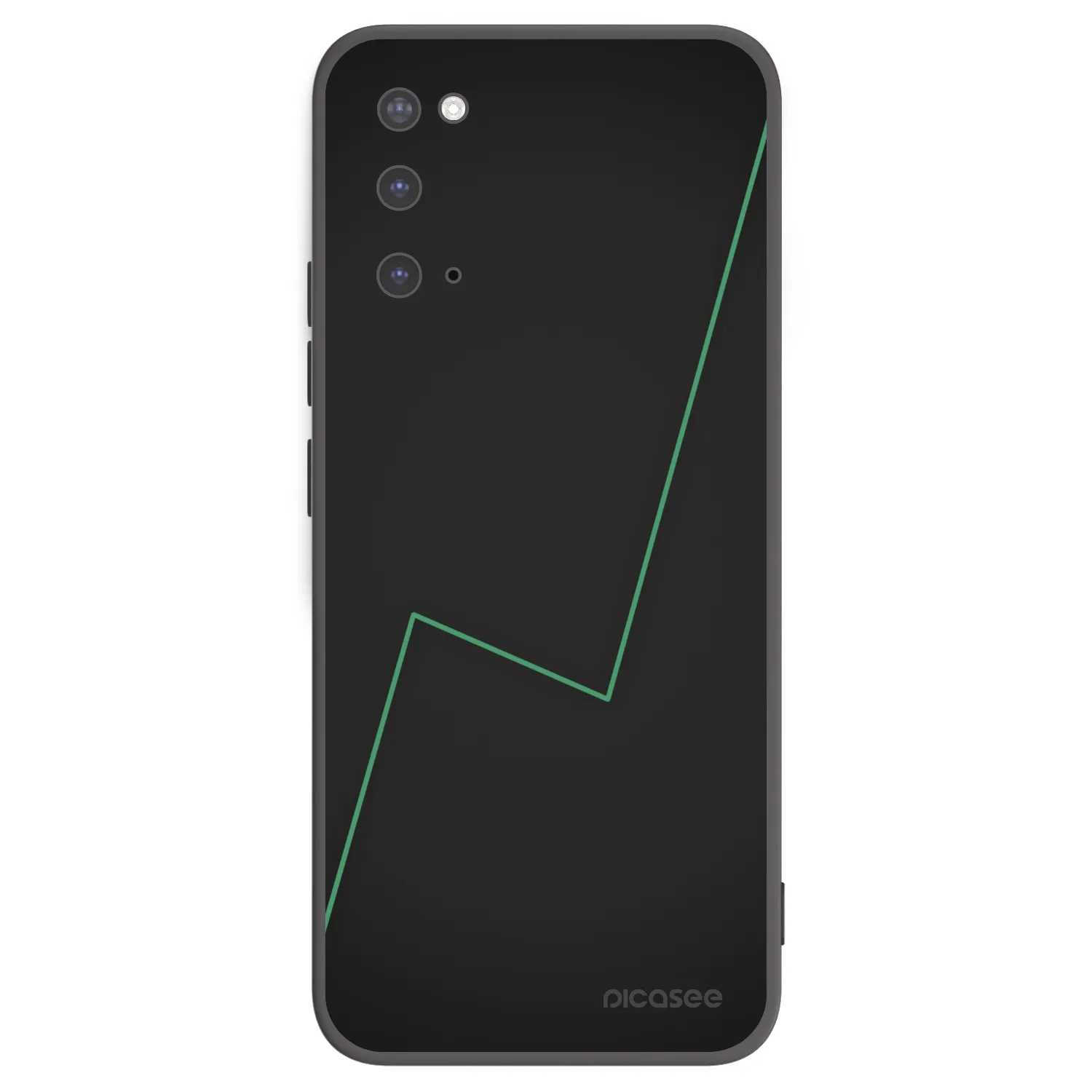 Picasee Μαύρη θήκη σιλικόνης για Samsung Galaxy S20 G980F - Consistency