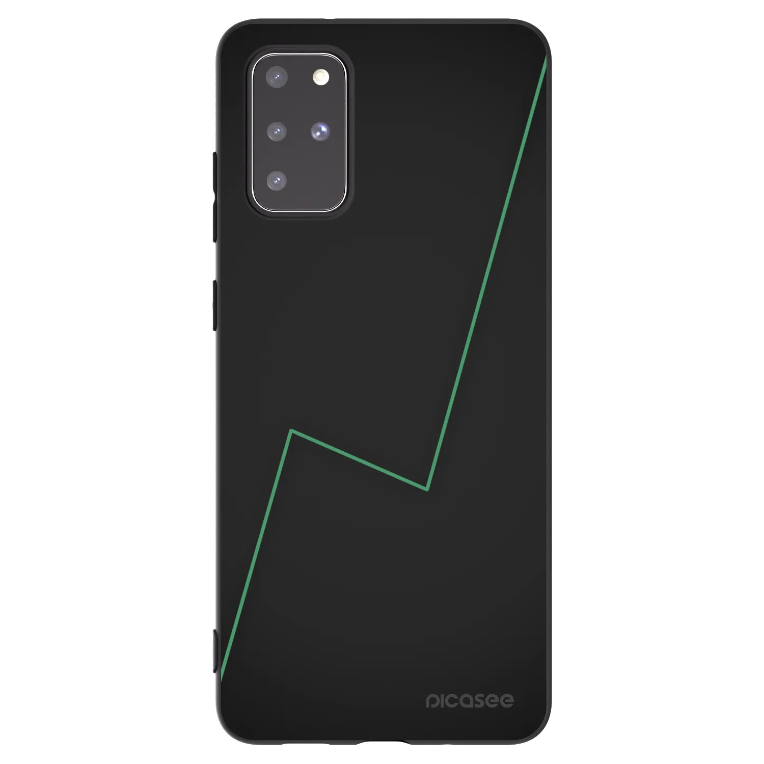 Picasee Μαύρη θήκη σιλικόνης για Samsung Galaxy S20+ G985F - Consistency