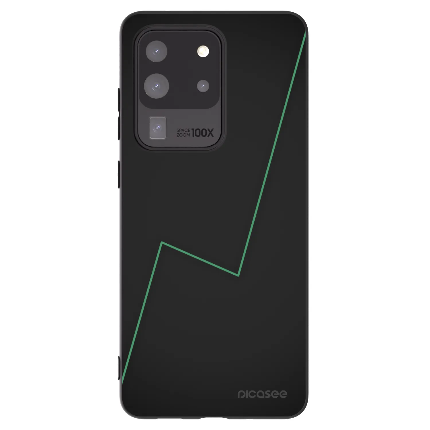Picasee Μαύρη θήκη σιλικόνης για Samsung Galaxy S20 Ultra 5G G988F - Consistency