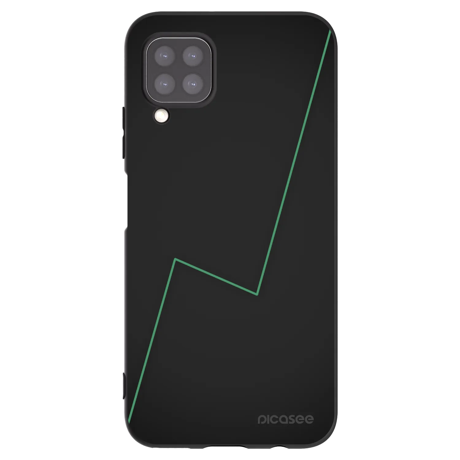 Picasee Μαύρη θήκη σιλικόνης για Huawei P40 Lite - Consistency